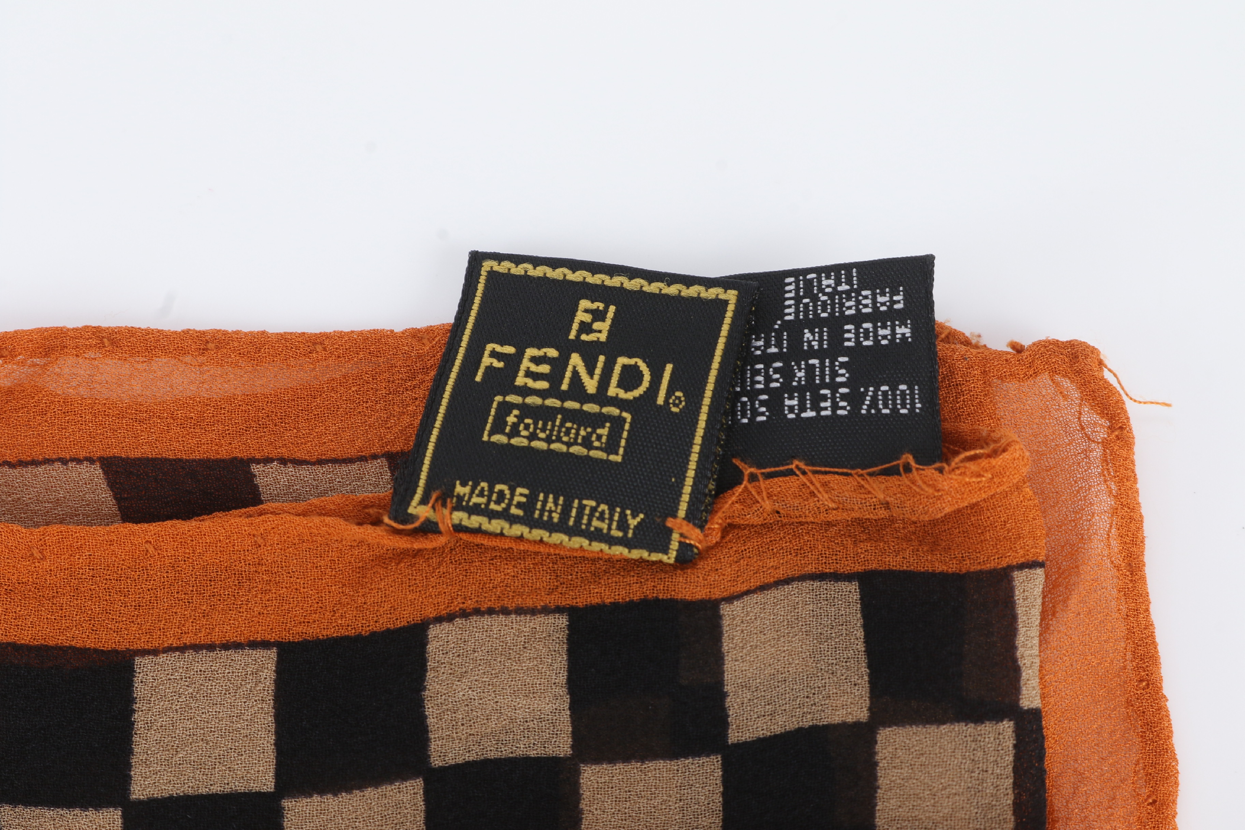tagged 100% silk scarf/stole with all-over pattern, other accessories. — view 4