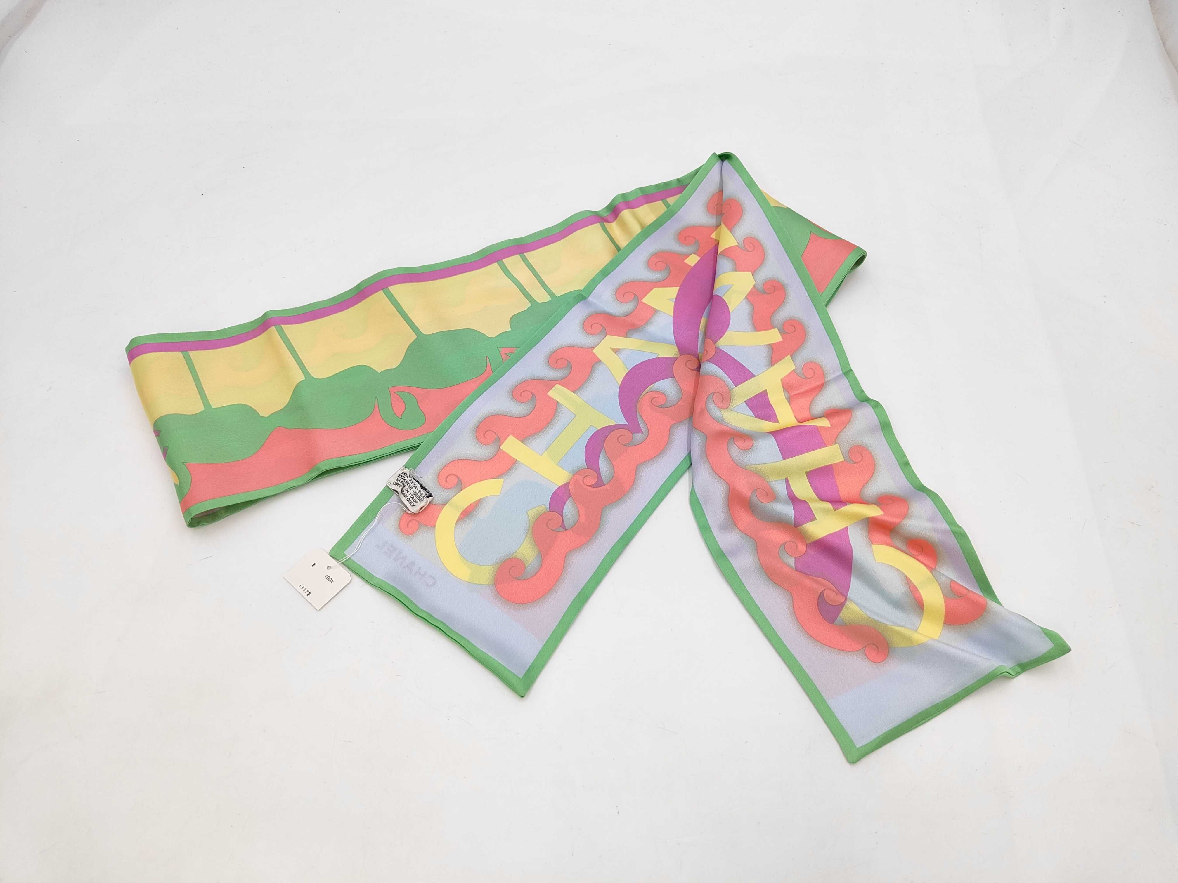 logo scarf with tag, other accessories. — view 2
