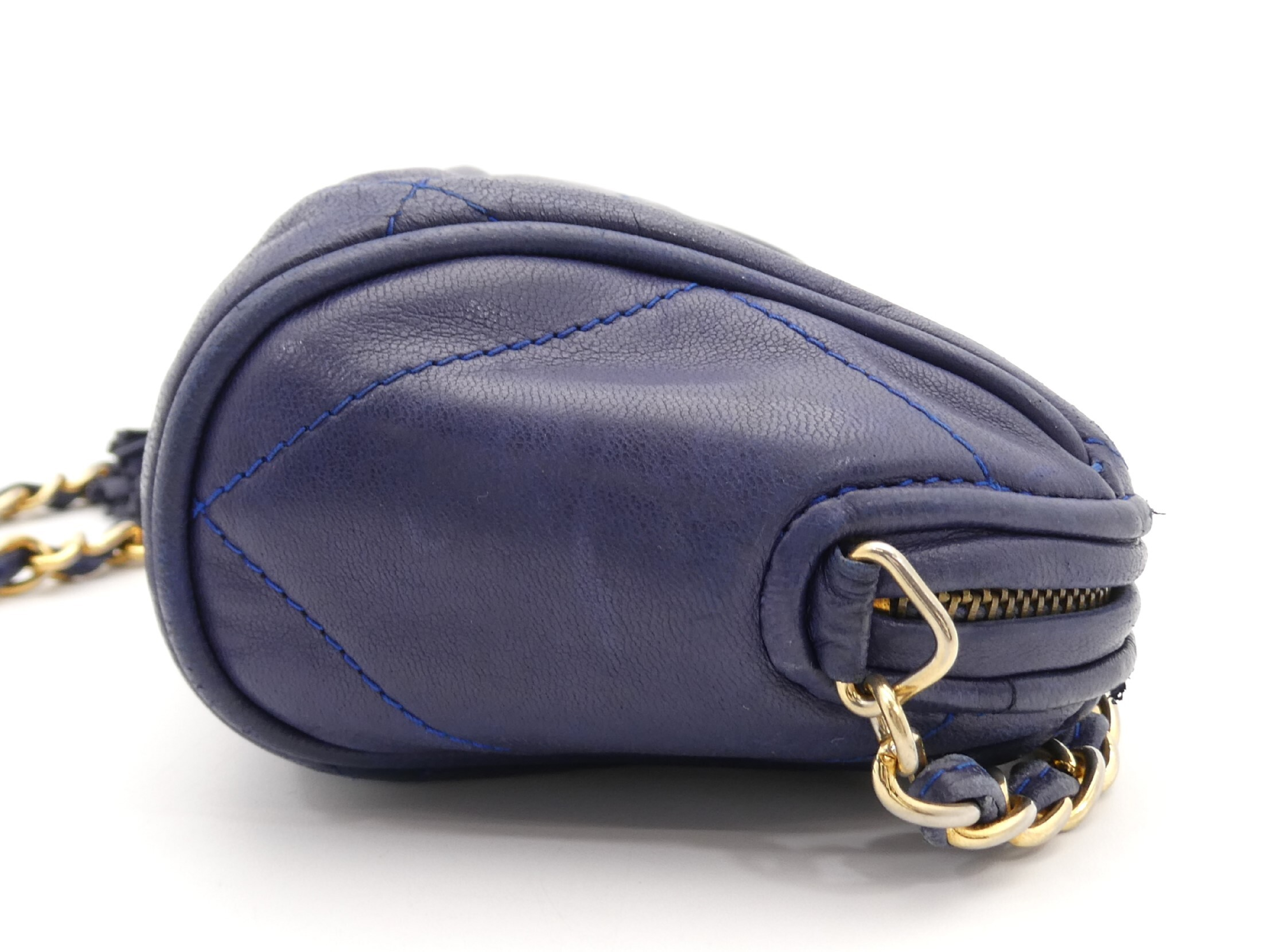 Matelassé Coco Mark Fringe Chain Shoulder Bag — view 4