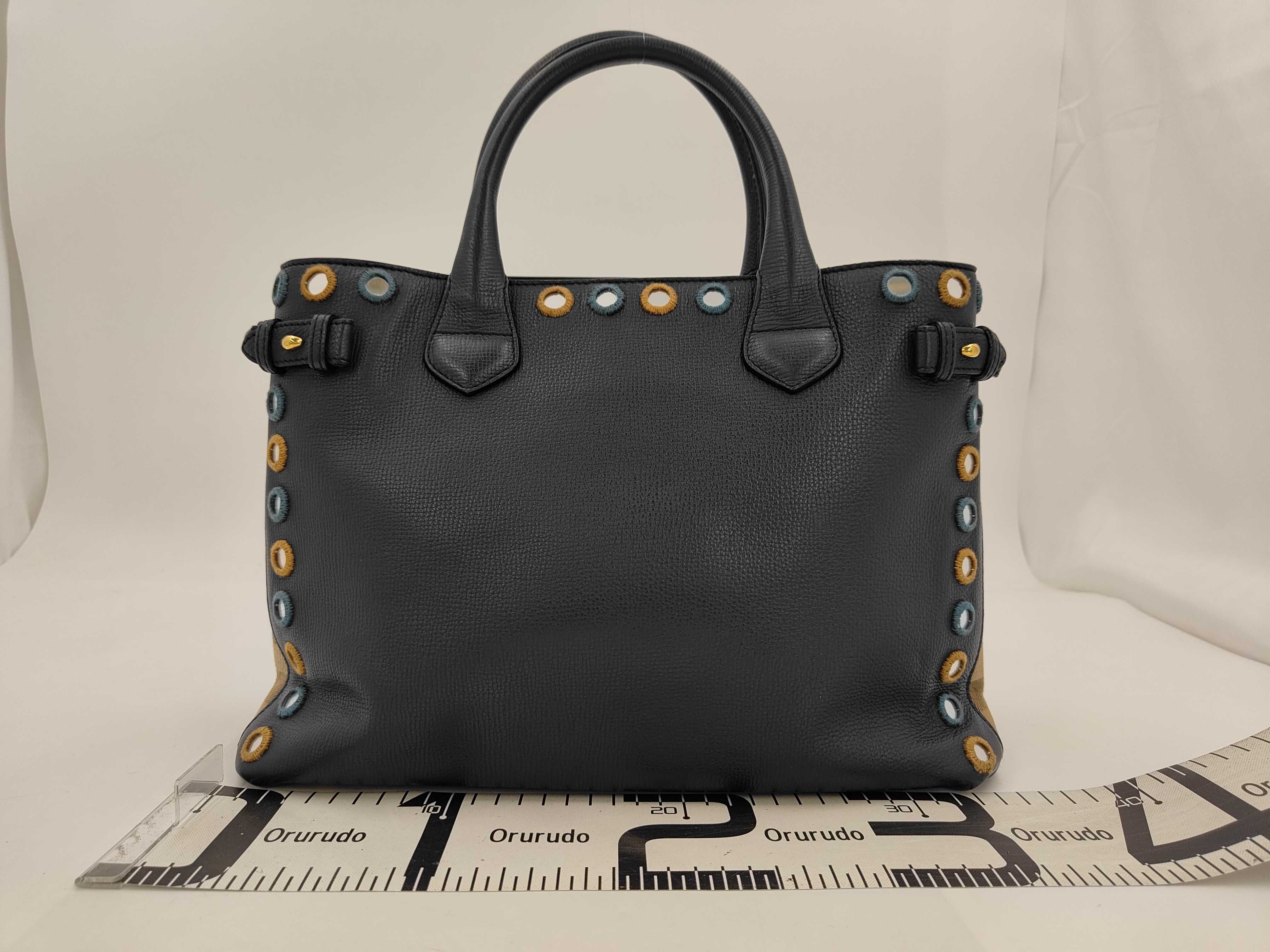 Leather Navy 2-way Handbag — view 2