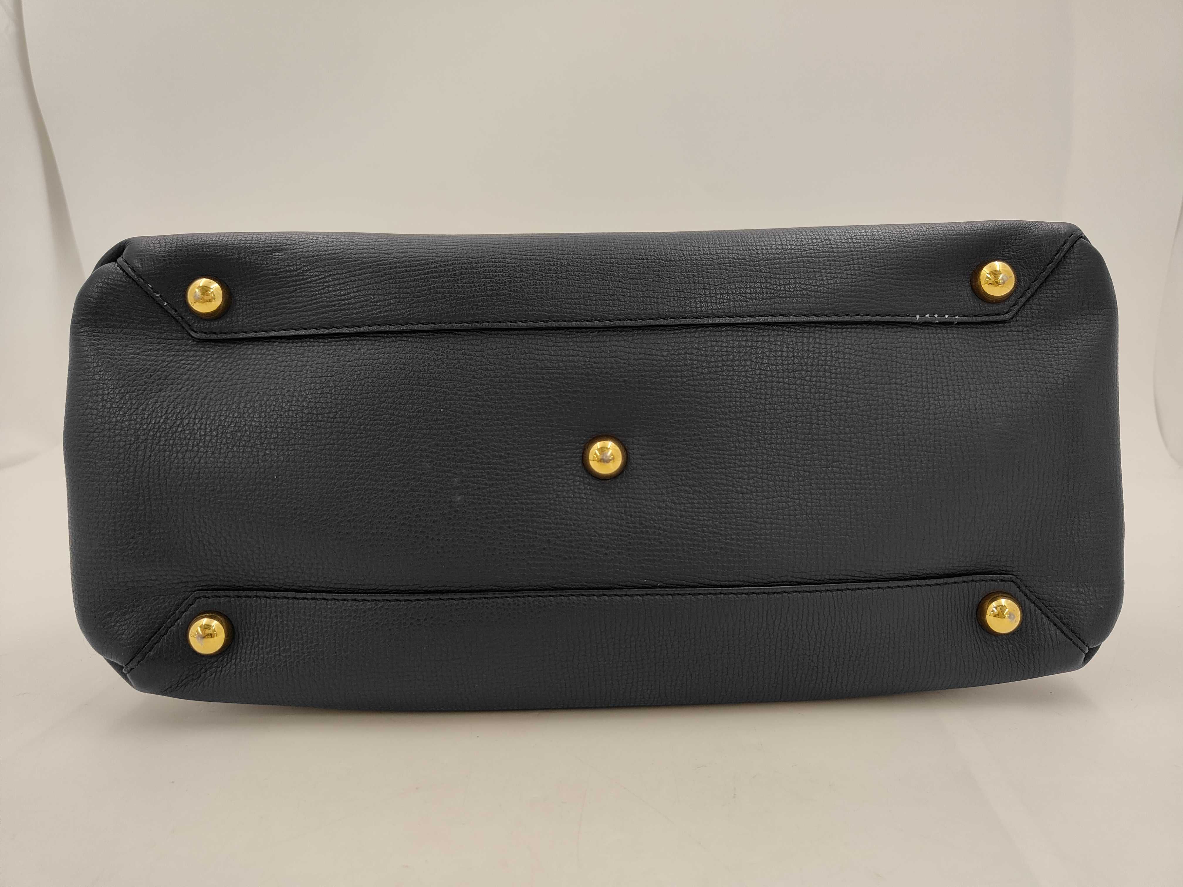 Leather Navy 2-way Handbag — view 3