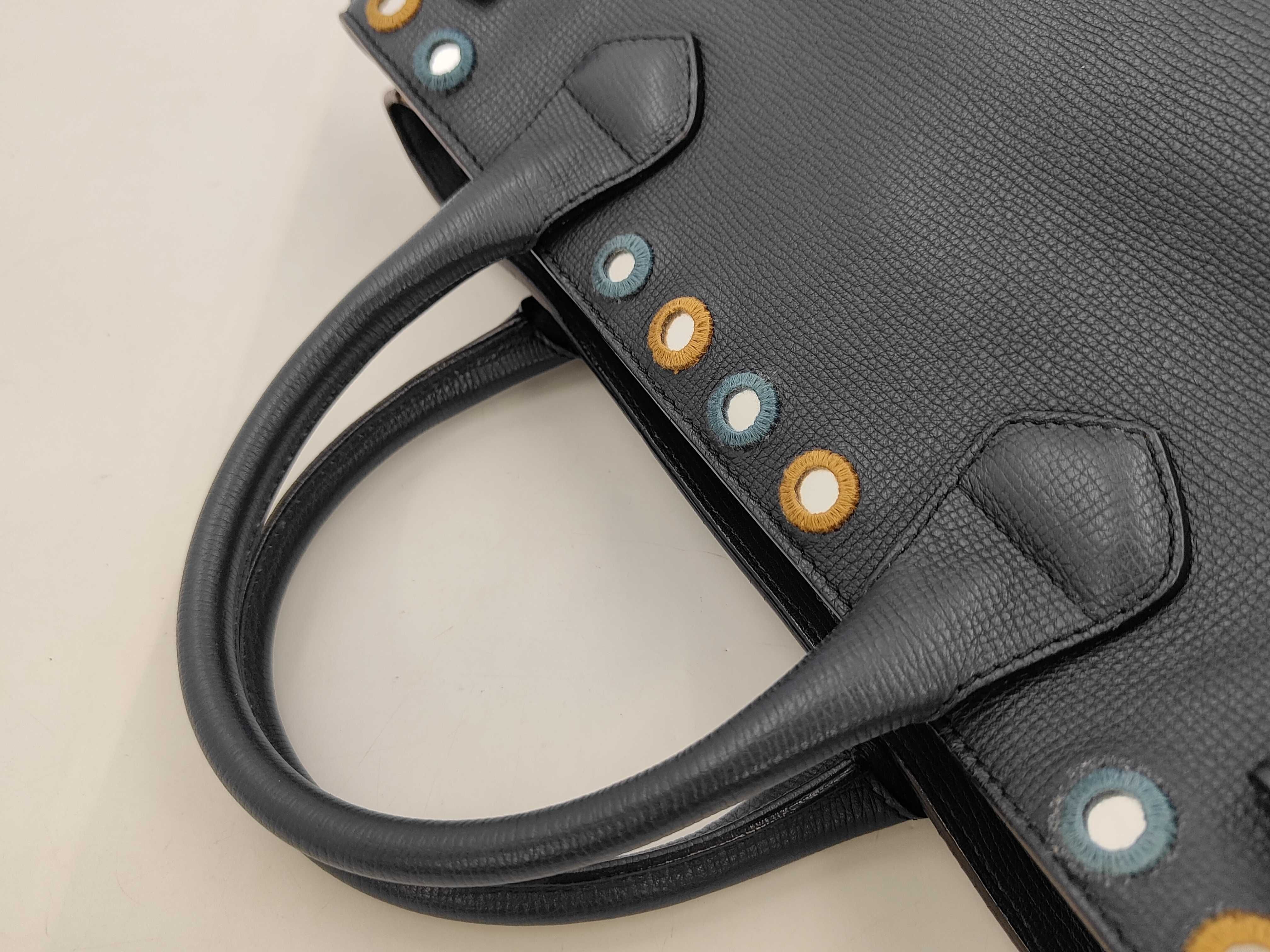 Leather Navy 2-way Handbag — view 5
