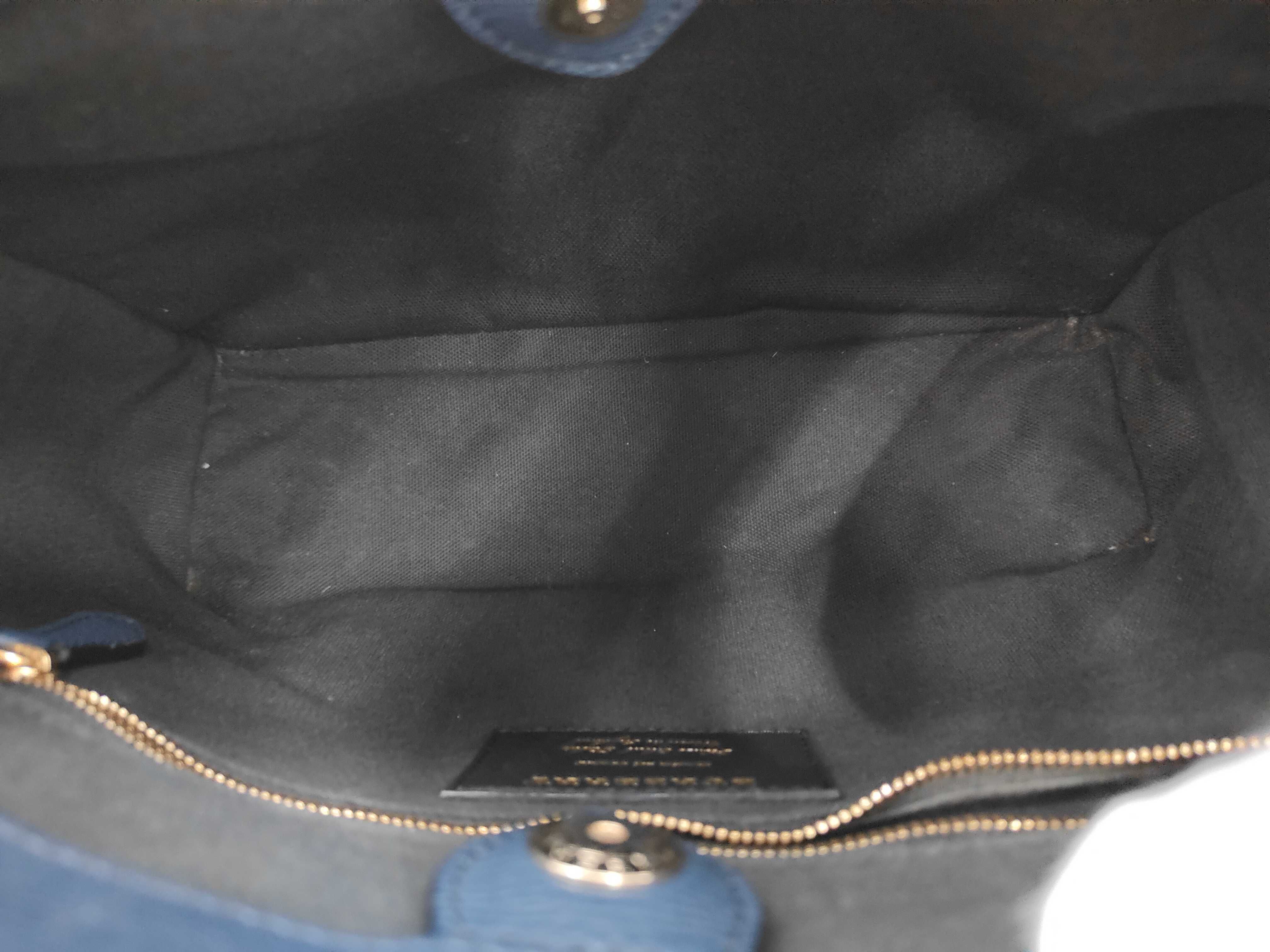 Leather Navy 2-way Handbag — view 8