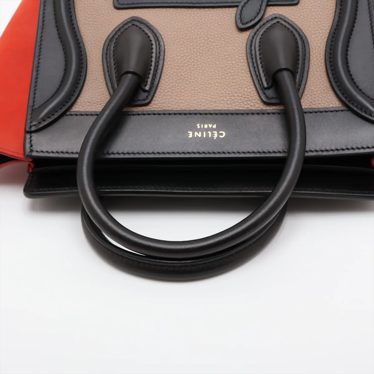 Luggage Nano Shopper Leather 2-Way Handbag, Multicolor — view 5