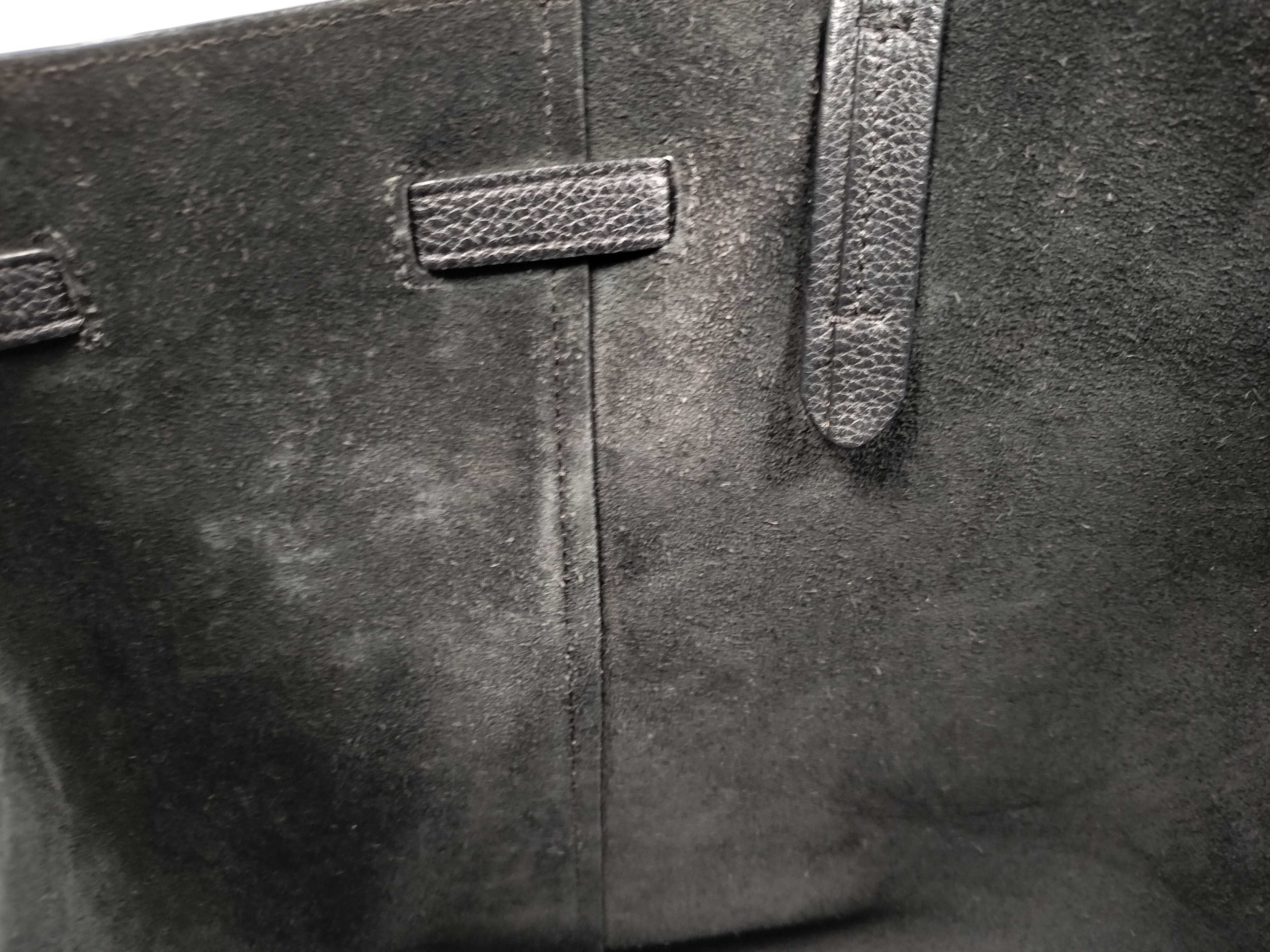Cabas Phantom Medium Leather Tote Bag, Black Tote Bag — view 13