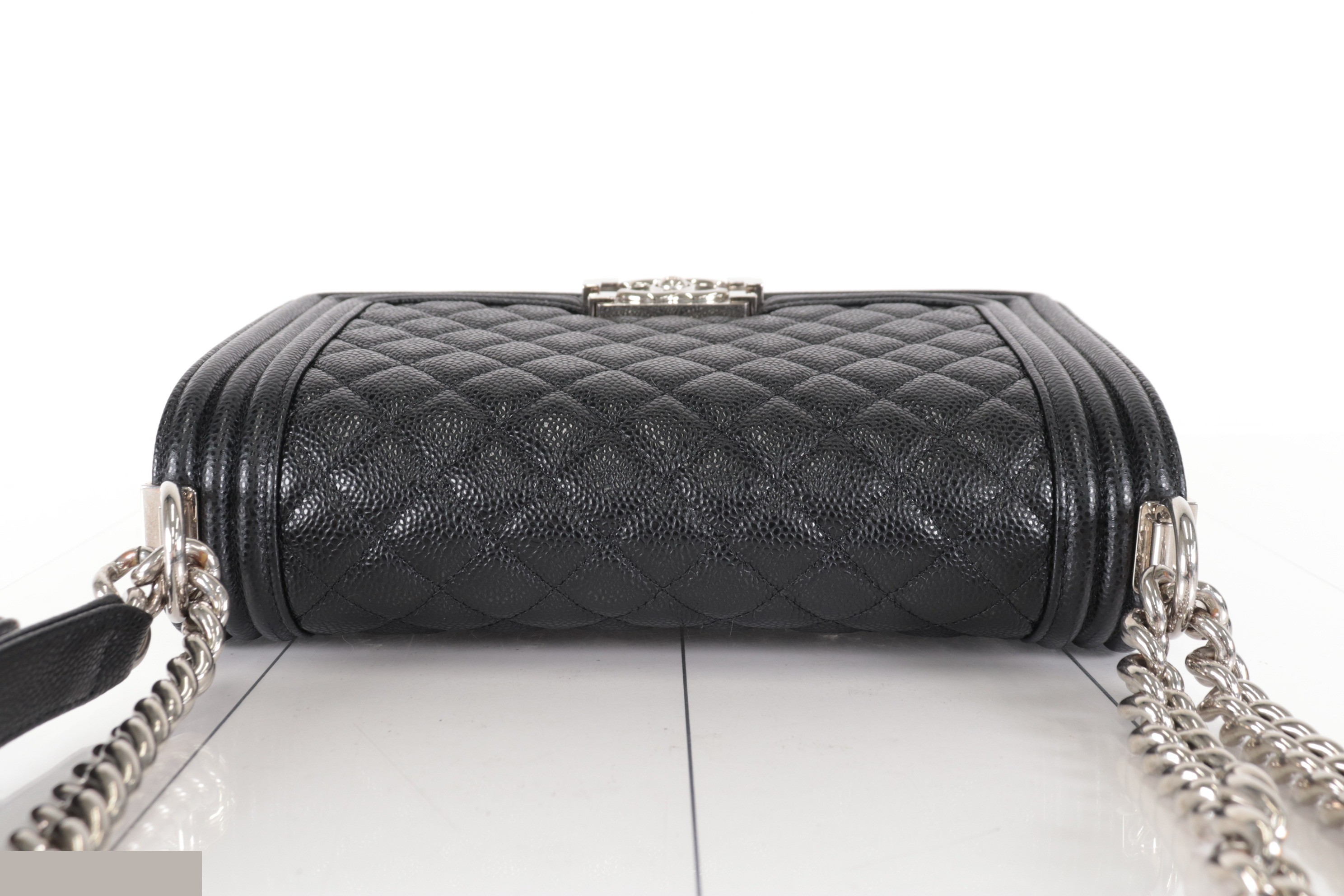 Boy Chanel Caviar Chain Shoulder Bag, serial number 27 — view 5