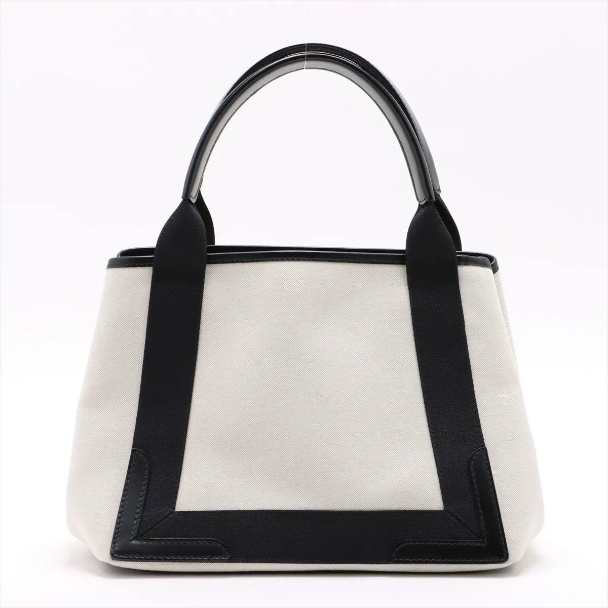 Navy Cabas Canvas x Leather Handbag Black x Beige 339933 — view 2