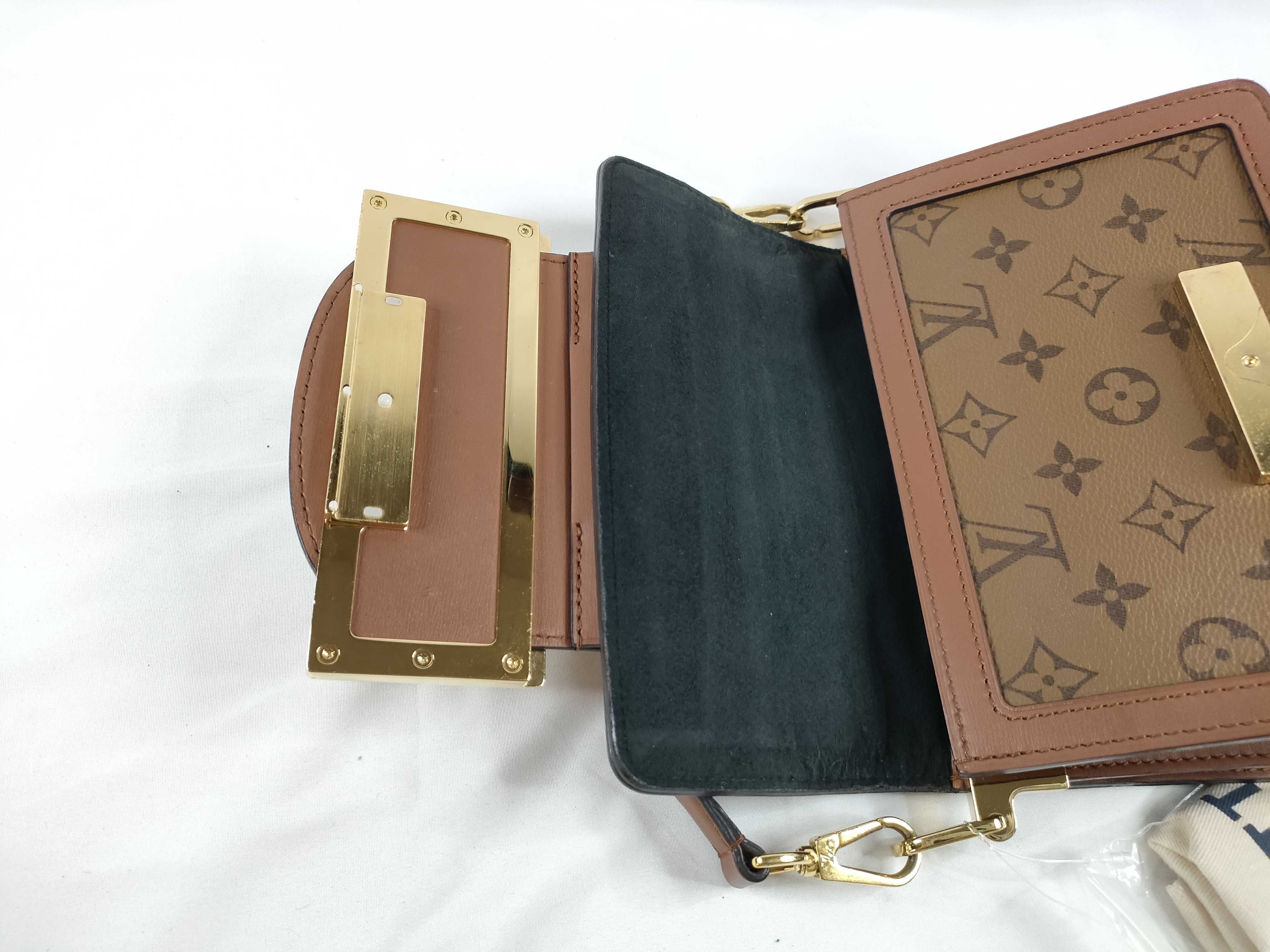 Dauphine XL Monogram Reverse 2-way Handbag/Shoulder Bag M46537 (RFID detected) — view 9