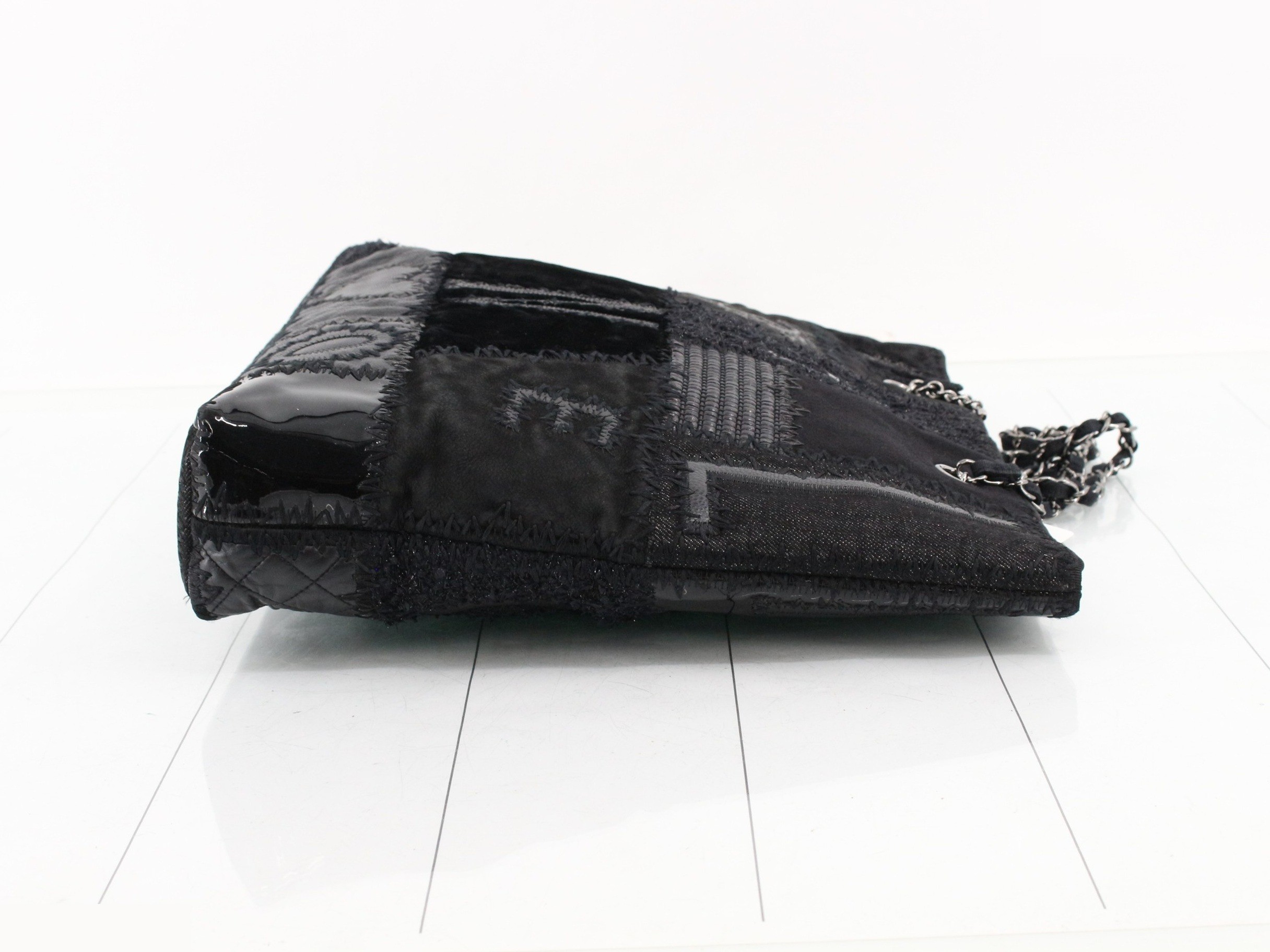 Patchwork Tweed Tote Bag — view 3