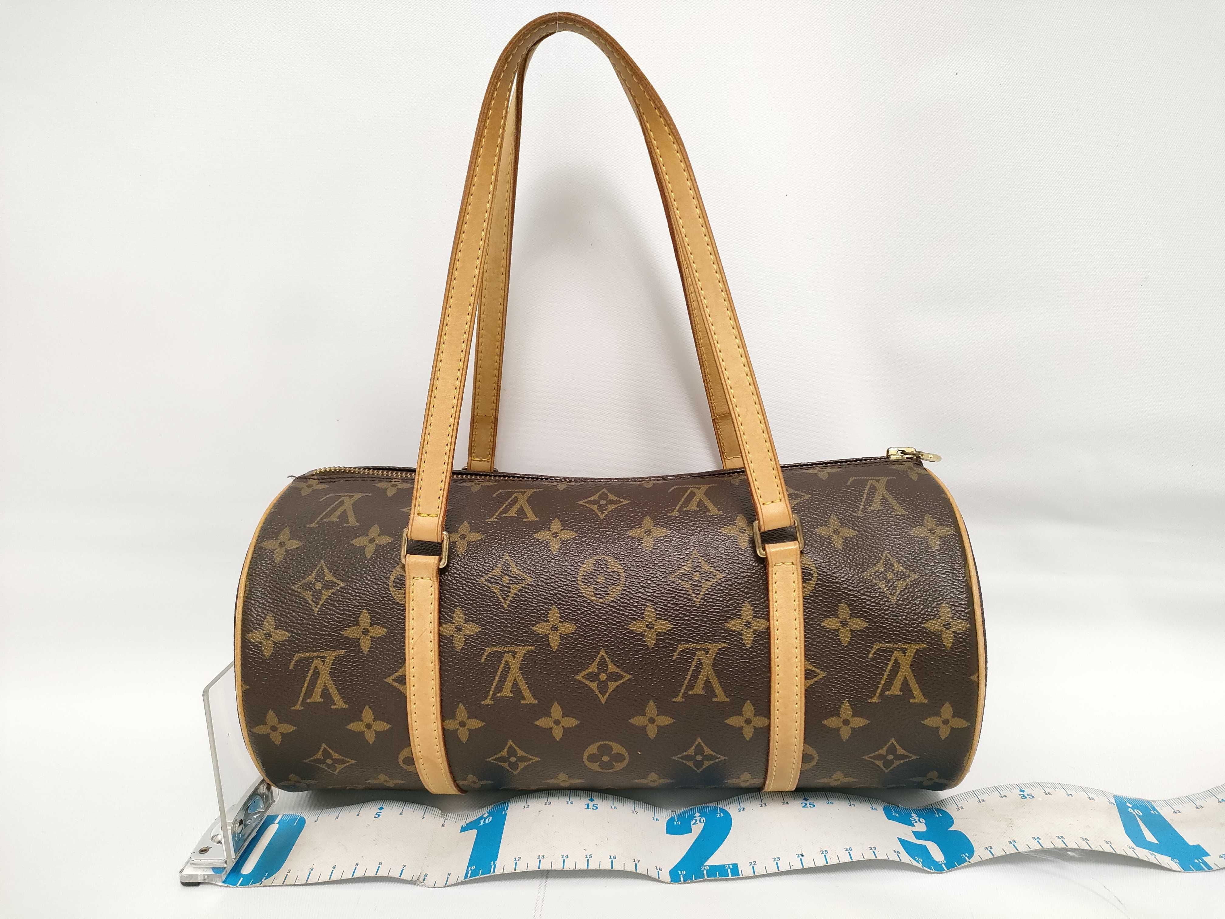 Monogram Louis Vuitton Papillon 30 Pouch Monogram Handbag — view 3