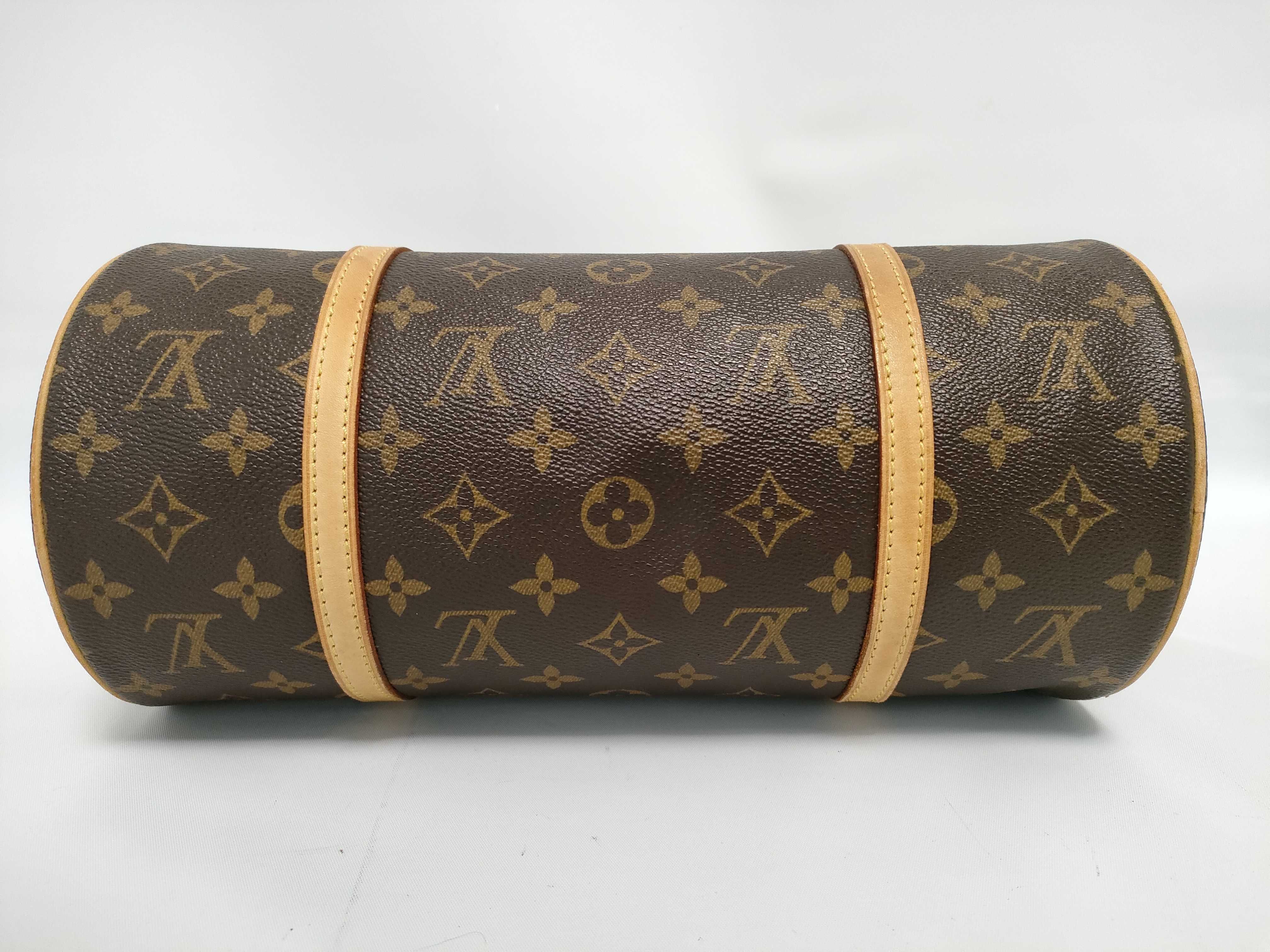 Monogram Louis Vuitton Papillon 30 Pouch Monogram Handbag — view 9