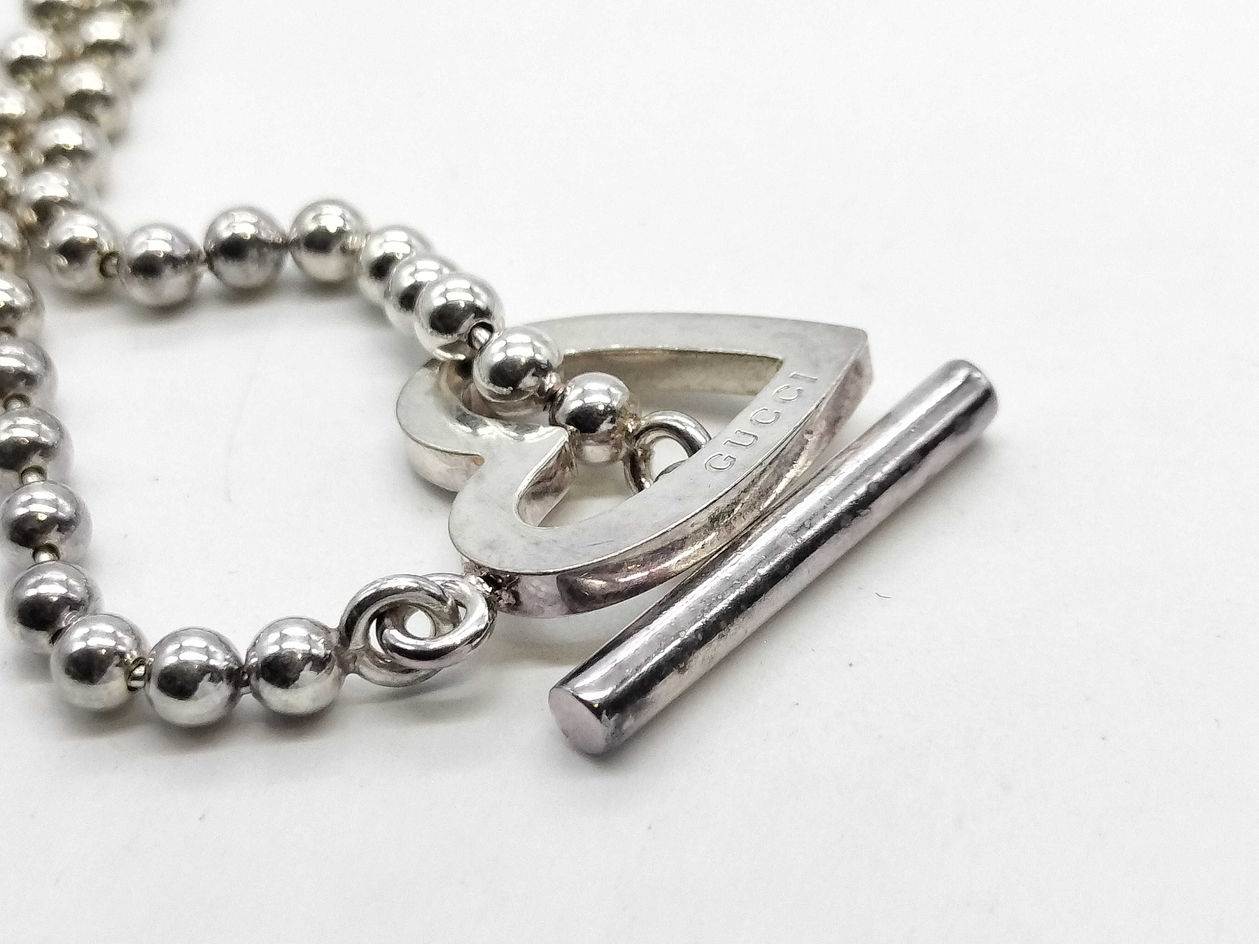 SV925 Heart Ball Chain Necklace — view 4