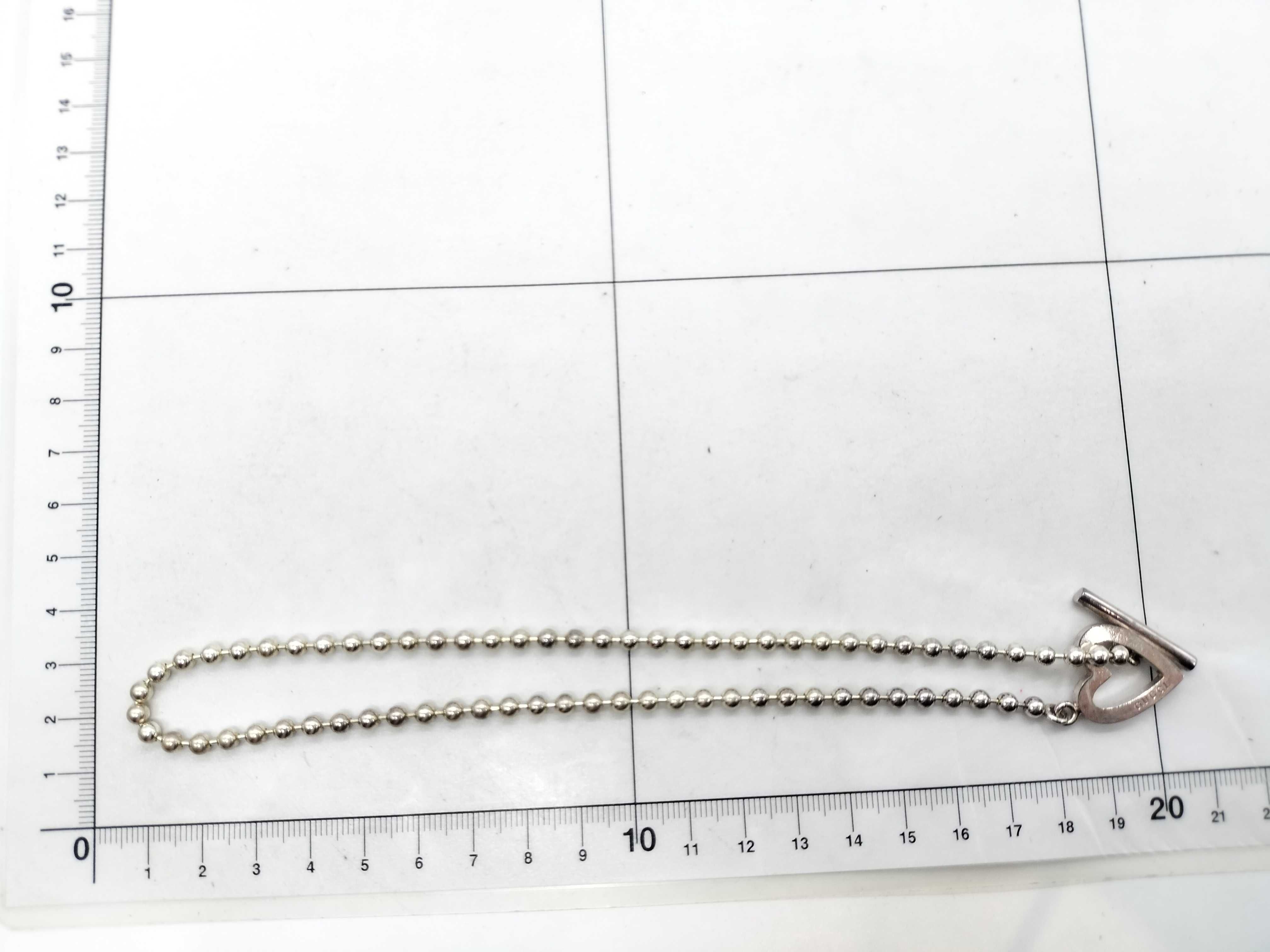 SV925 Heart Ball Chain Necklace — view 7