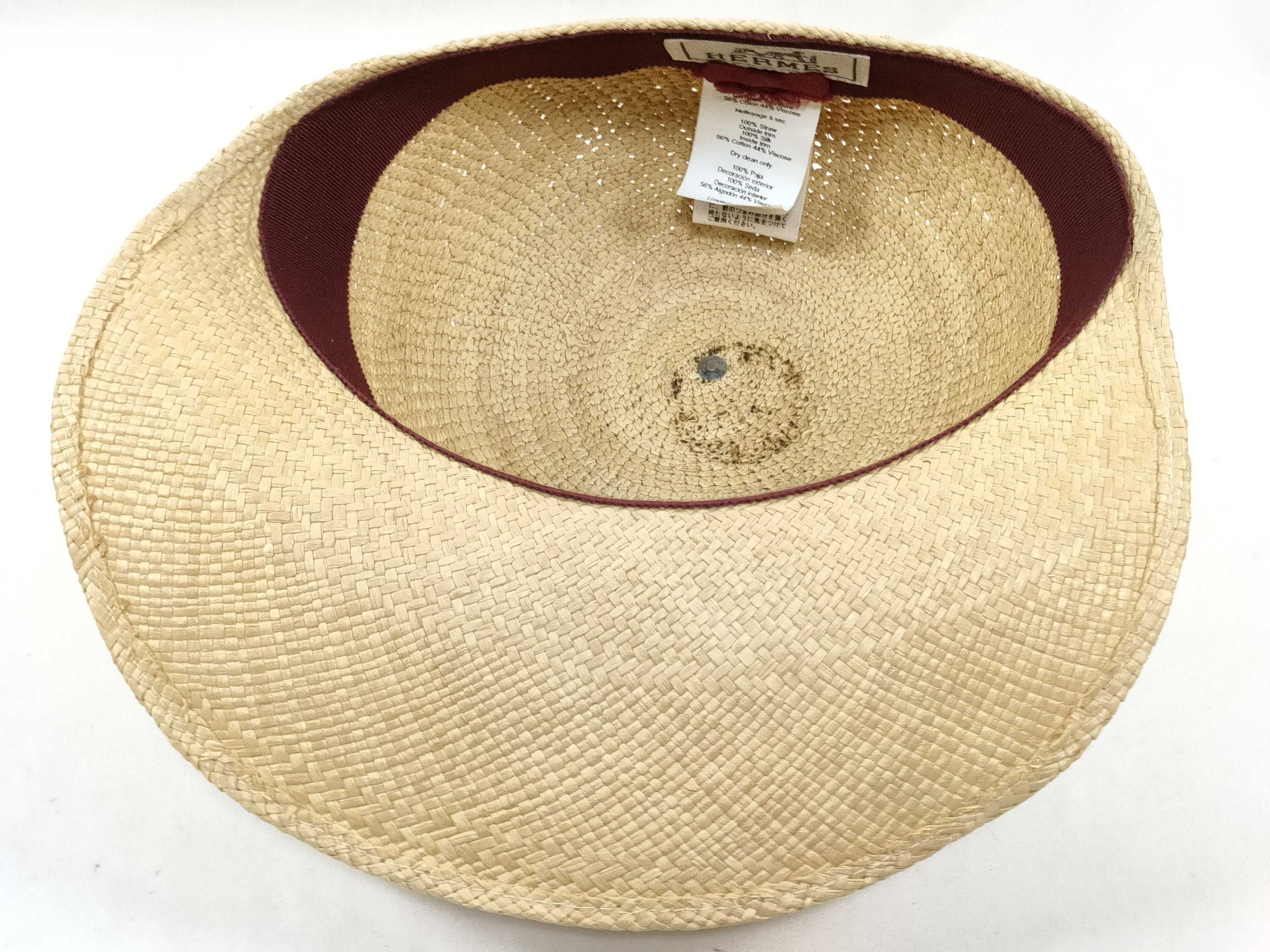 Straw Hat Beige Red 58 Other Accessories — view 7