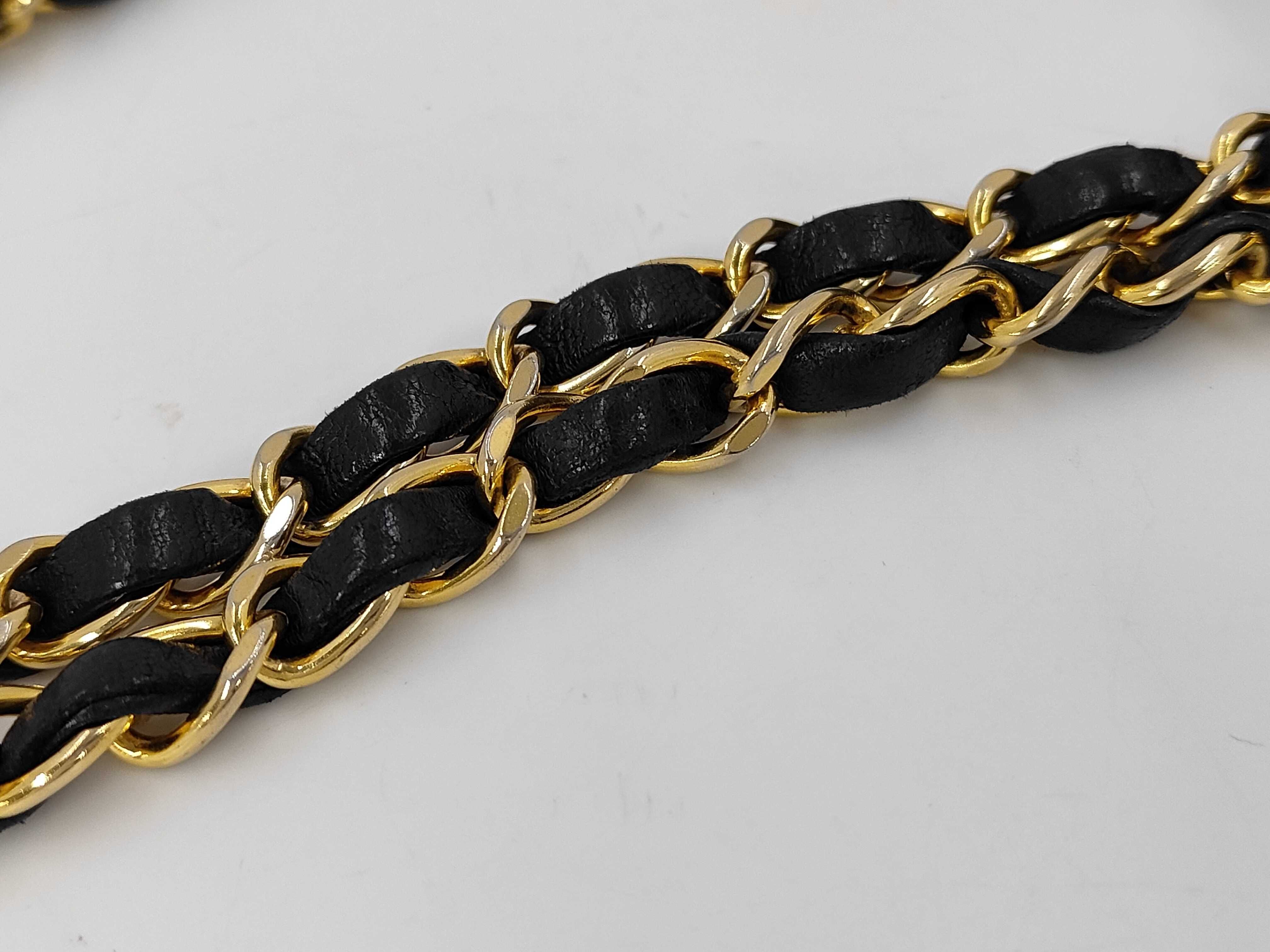 Lambskin Matelassé Black Chain Shoulder Bag — view 5