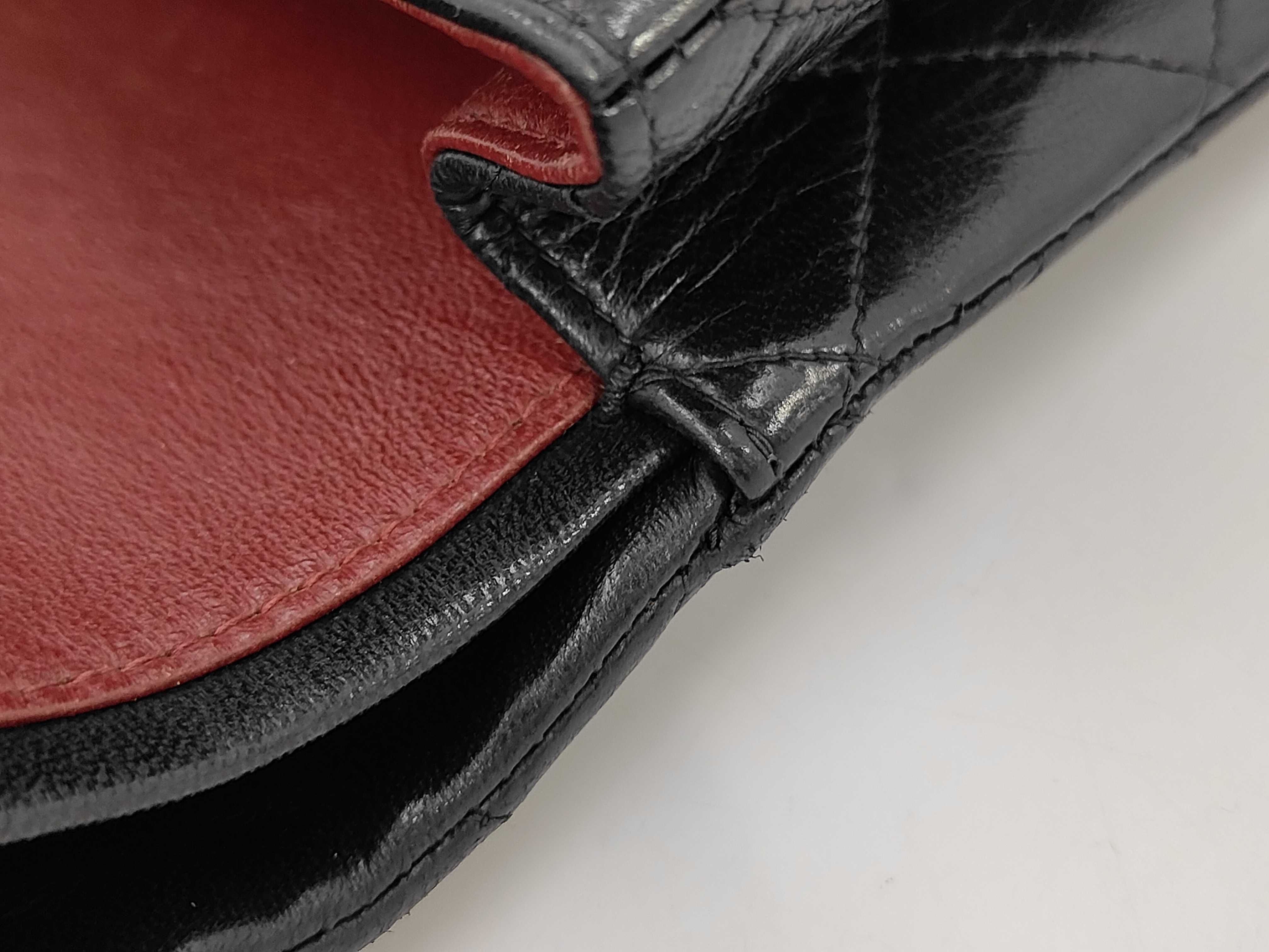 Lambskin Matelassé Black Chain Shoulder Bag — view 9