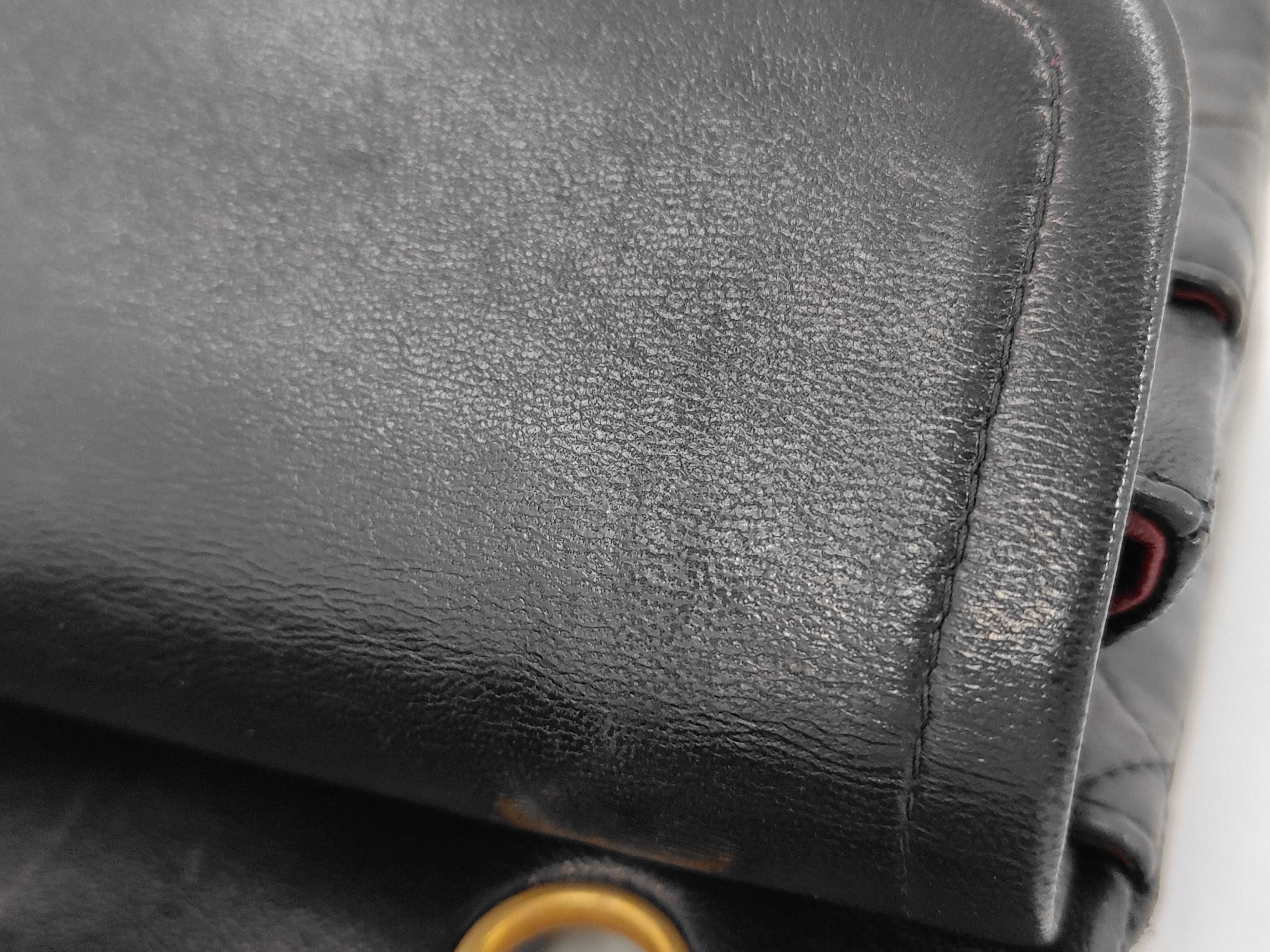 Lambskin Matelassé Black Chain Shoulder Bag — view 10