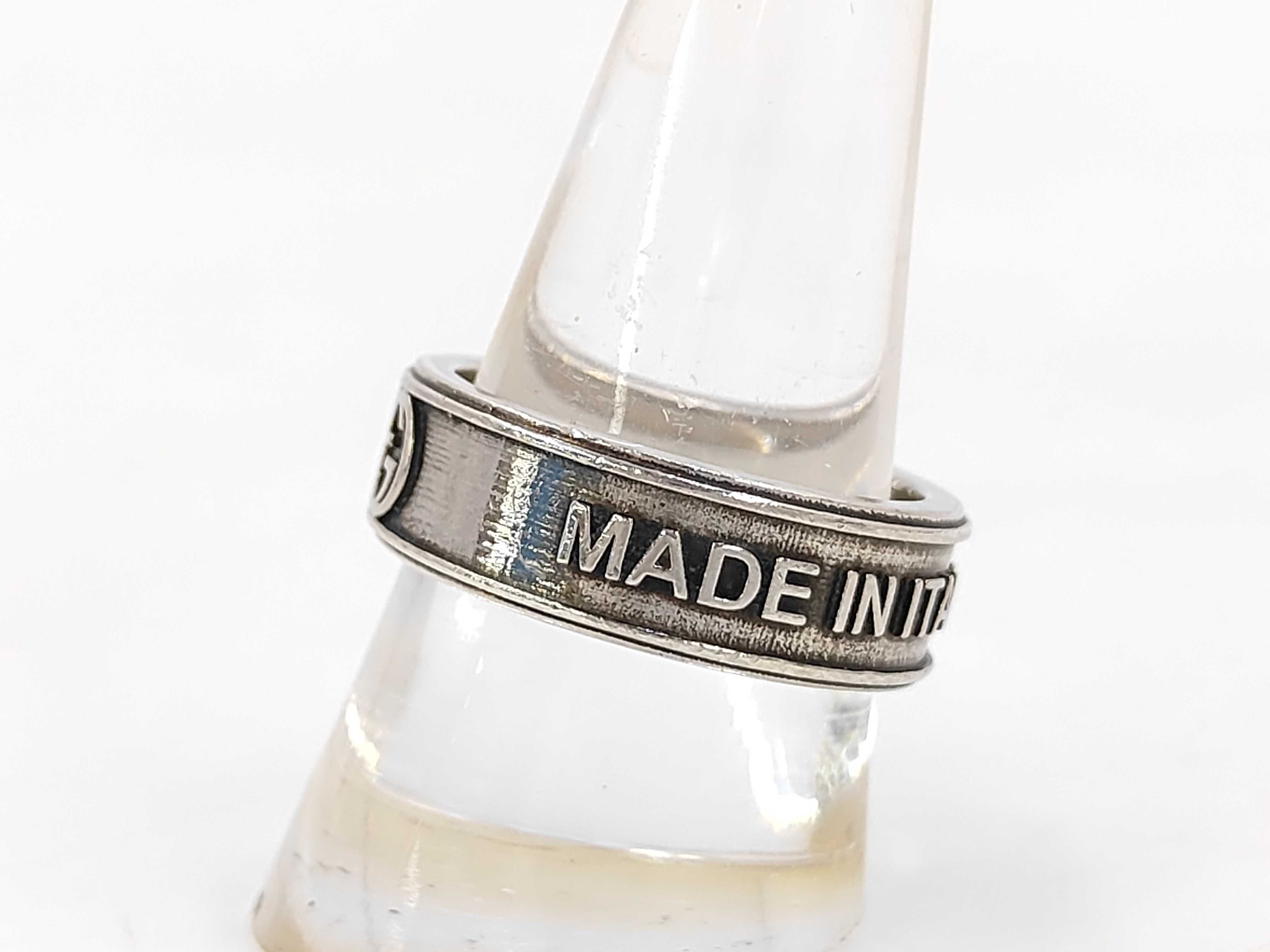 Interlocking Ring, 925 Sterling Silver, 8.8g, Size #20 — view 2