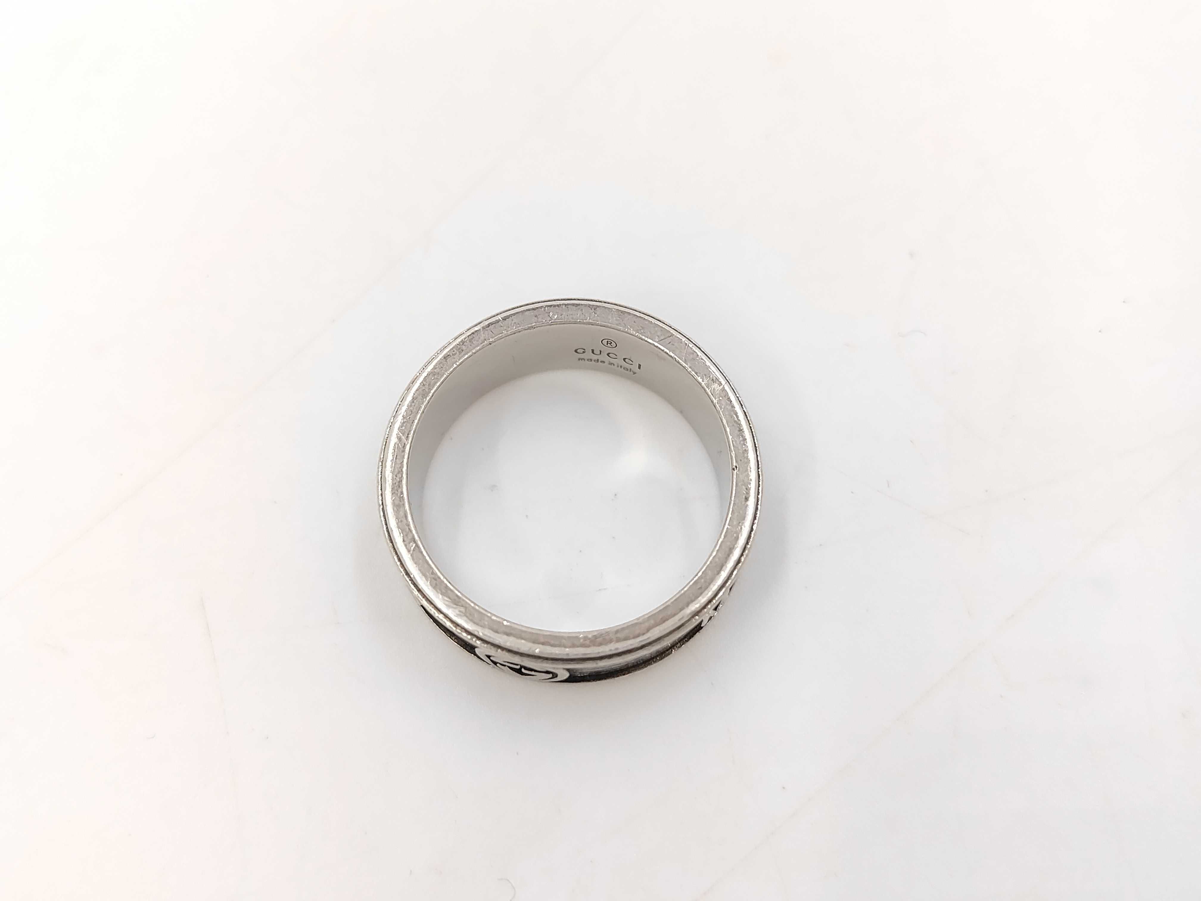 Interlocking Ring, 925 Sterling Silver, 8.8g, Size #20 — view 3