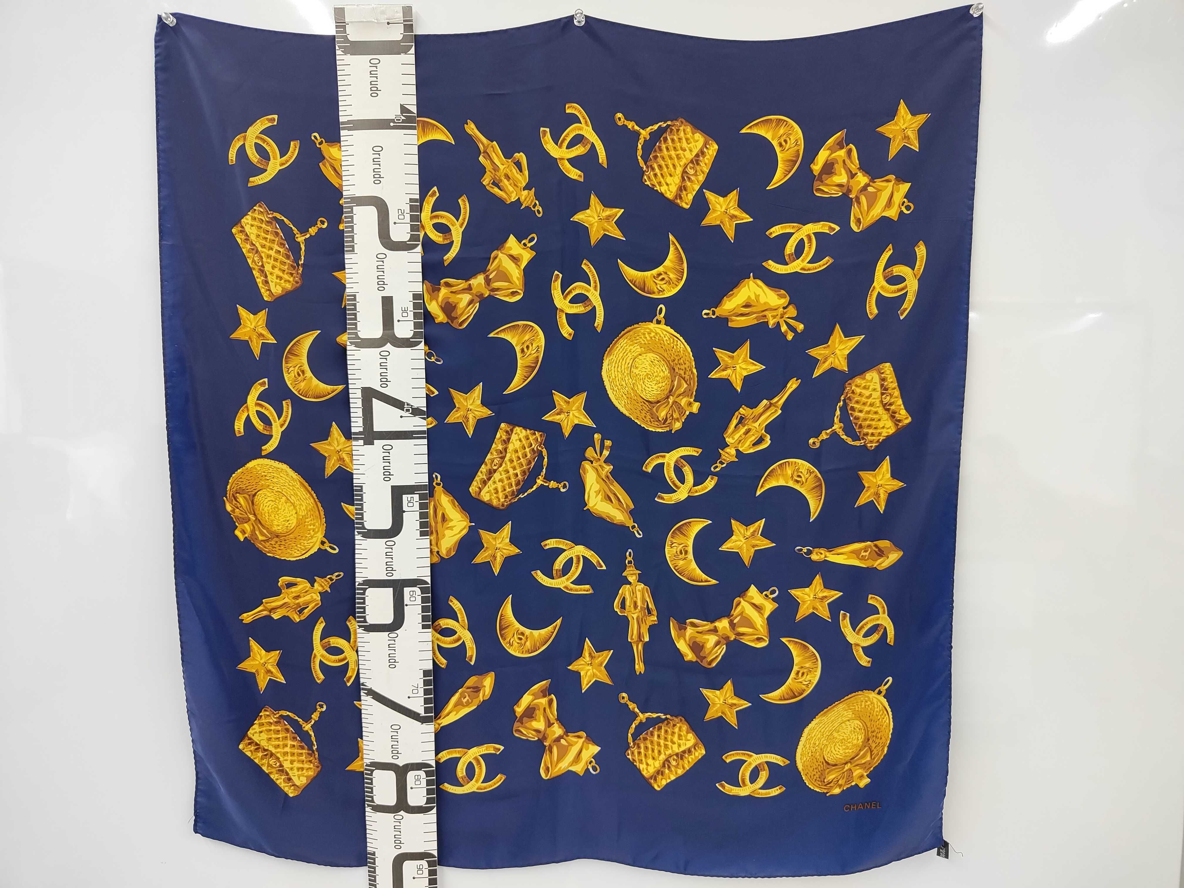 scarf, navy, B, other accessories — view 2