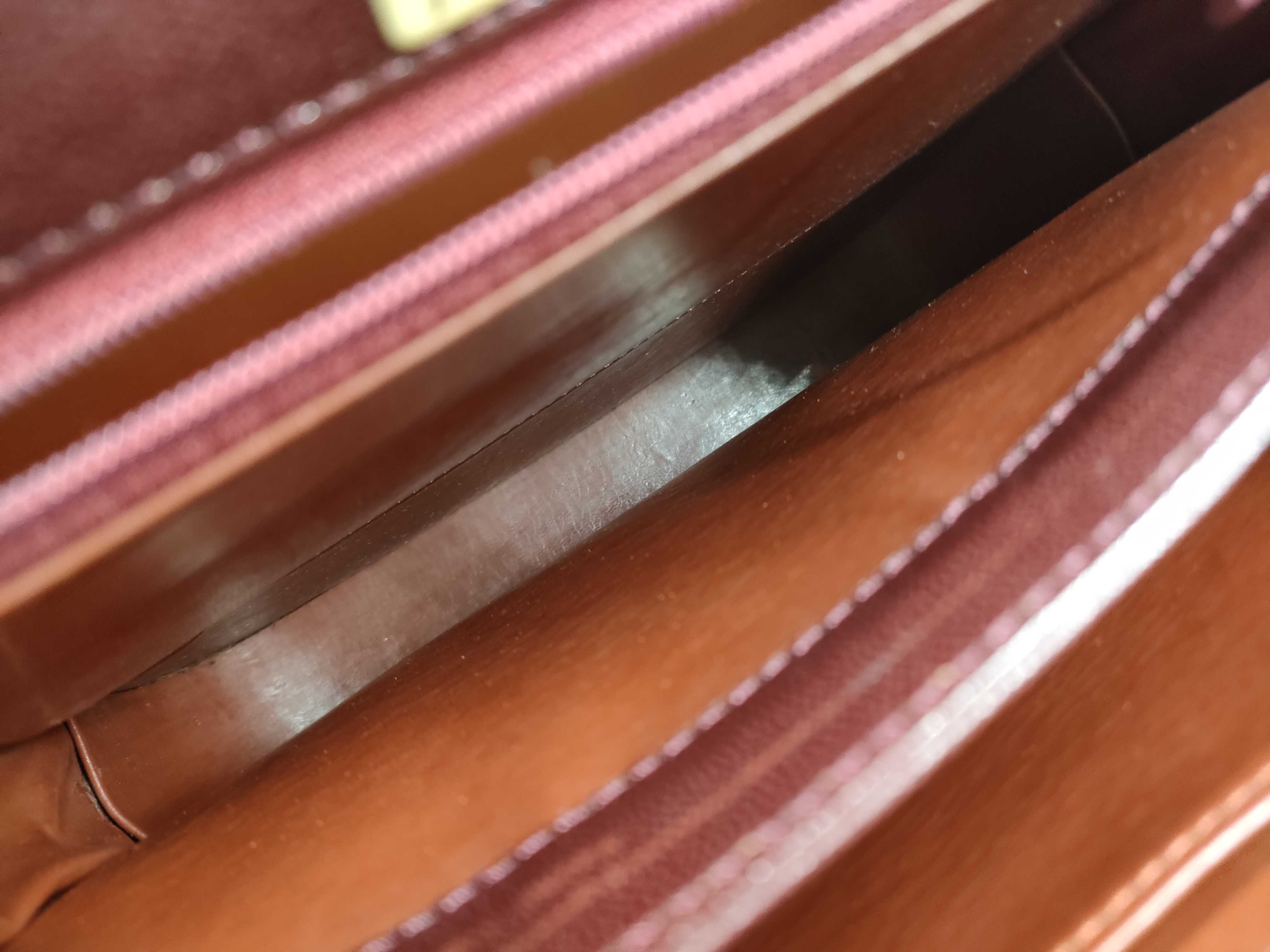 Leather Shoulder Bag, Vintage Red Shoulder Bag — view 11