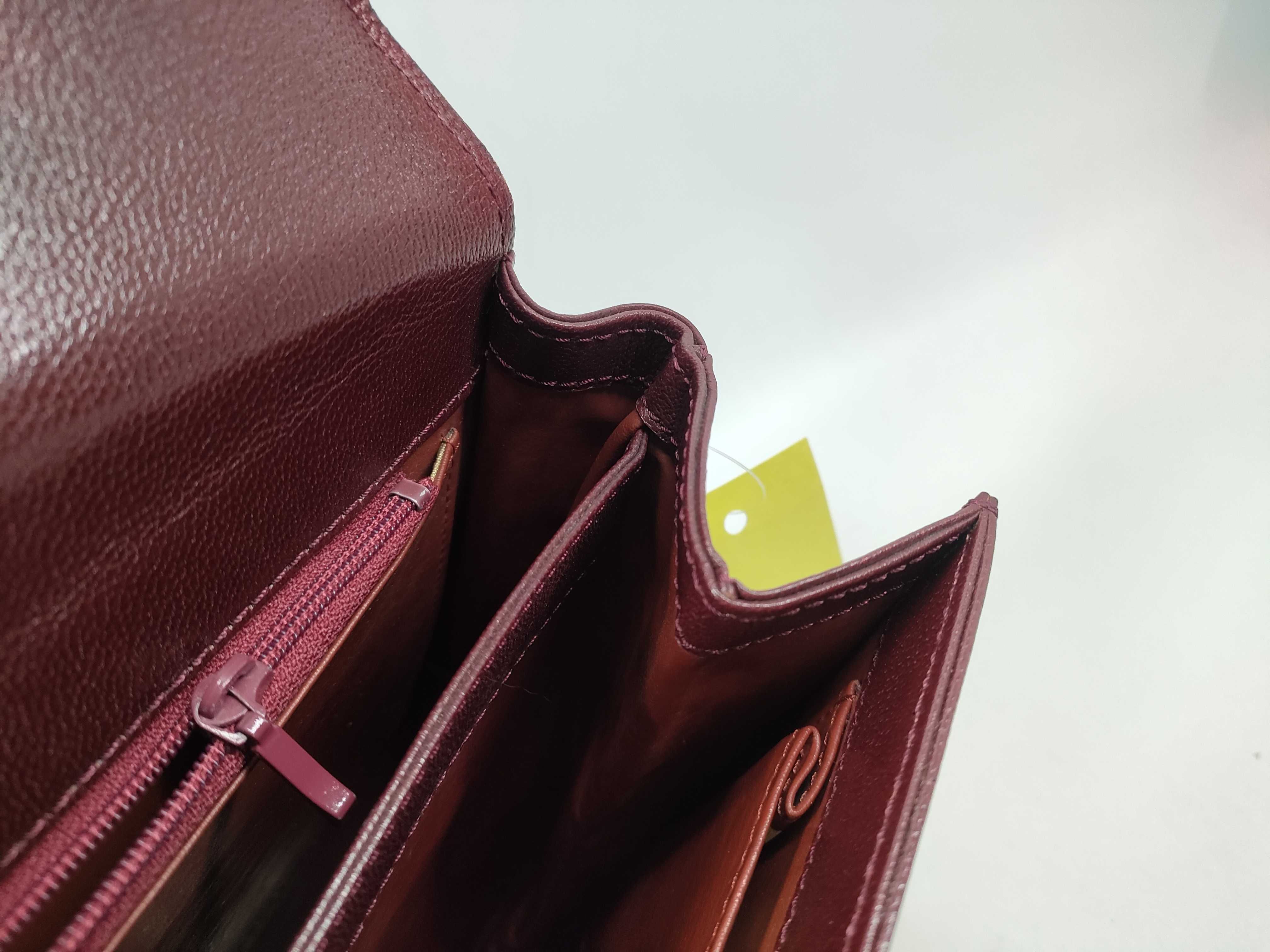 Leather Shoulder Bag, Vintage Red Shoulder Bag — view 12