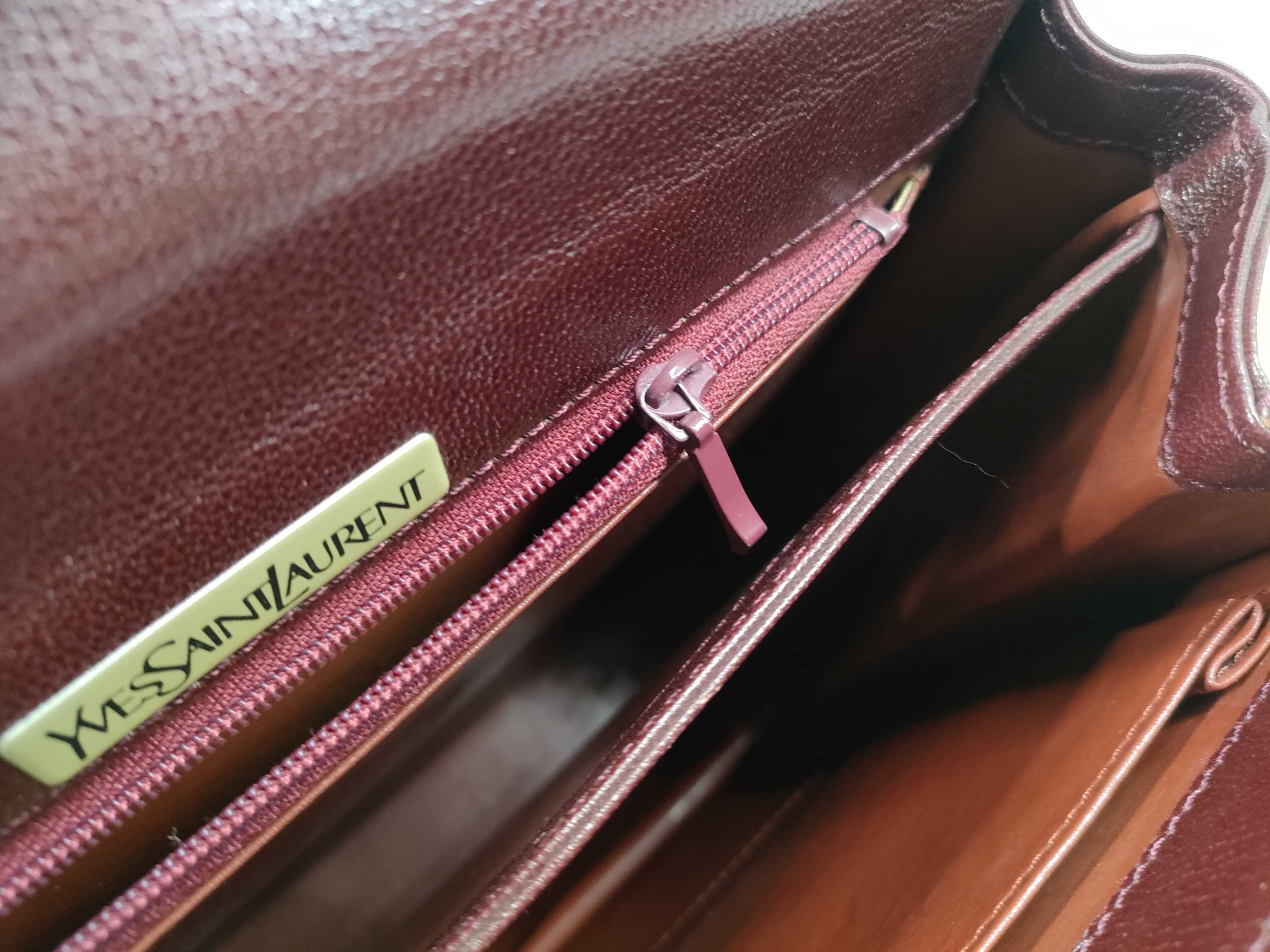 Leather Shoulder Bag, Vintage Red Shoulder Bag — view 13