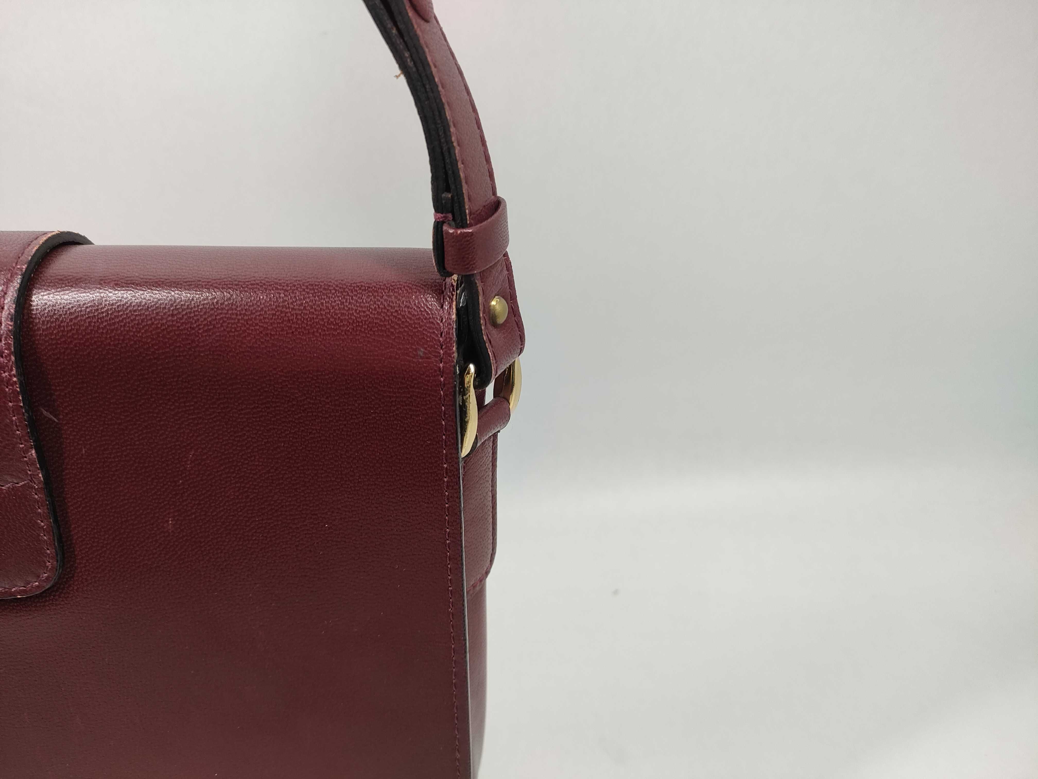 Leather Shoulder Bag, Vintage Red Shoulder Bag — view 3