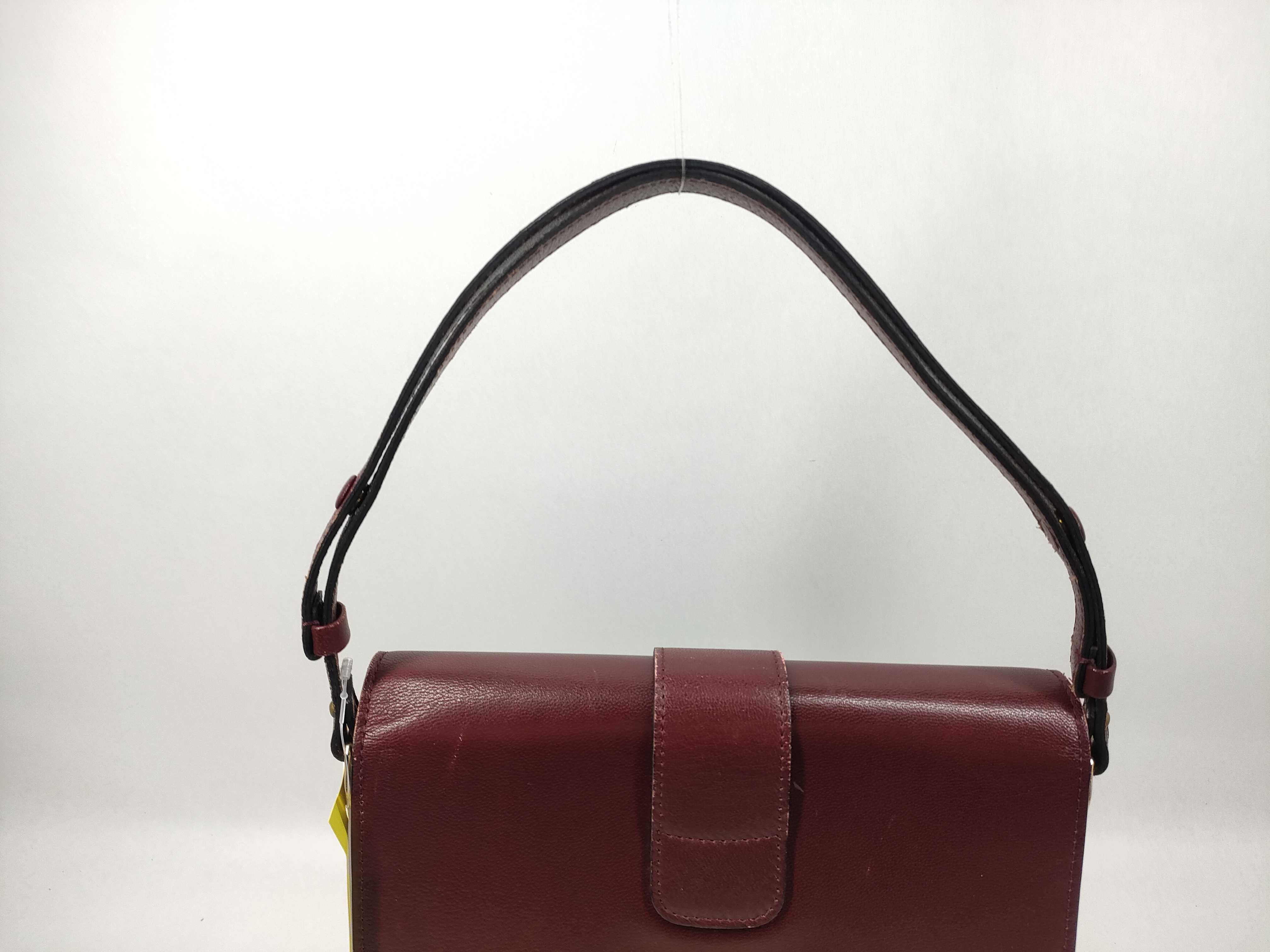 Leather Shoulder Bag, Vintage Red Shoulder Bag — view 4