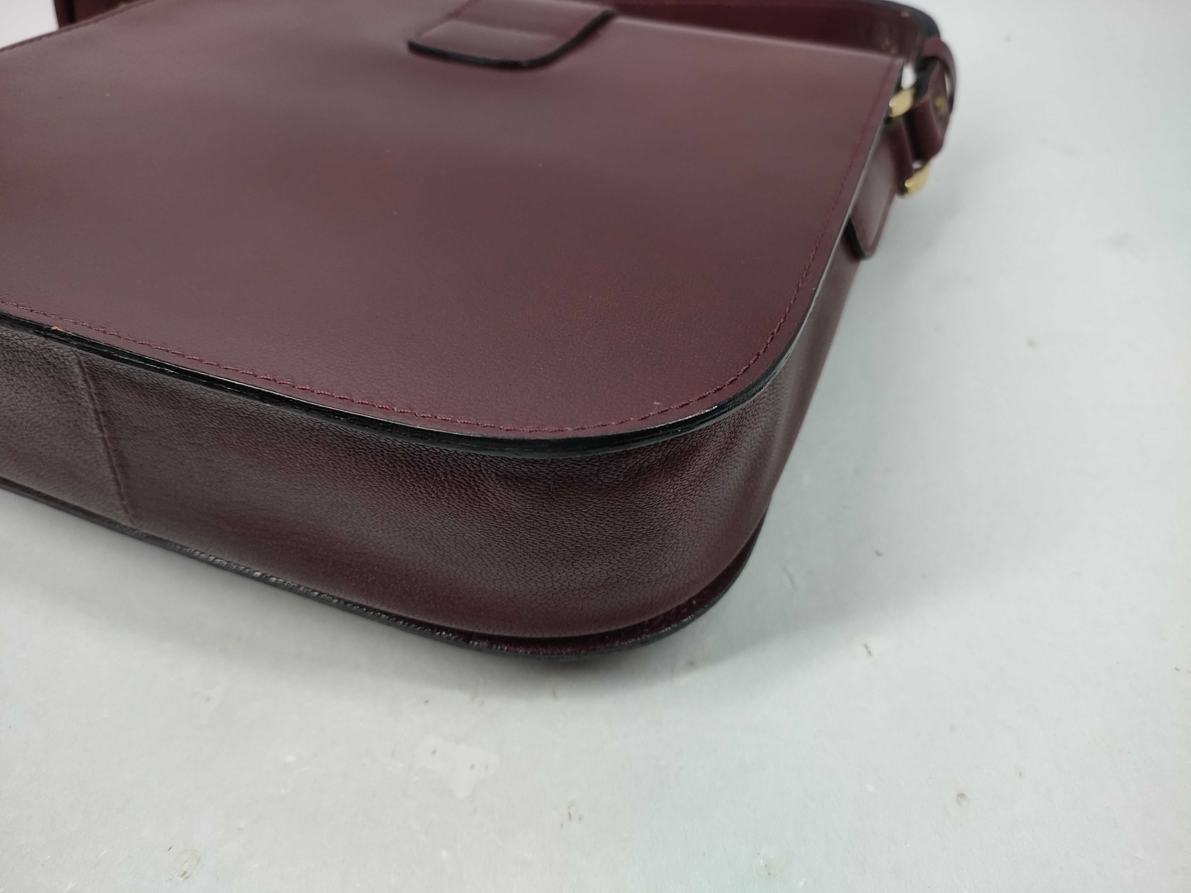 Leather Shoulder Bag, Vintage Red Shoulder Bag — view 6