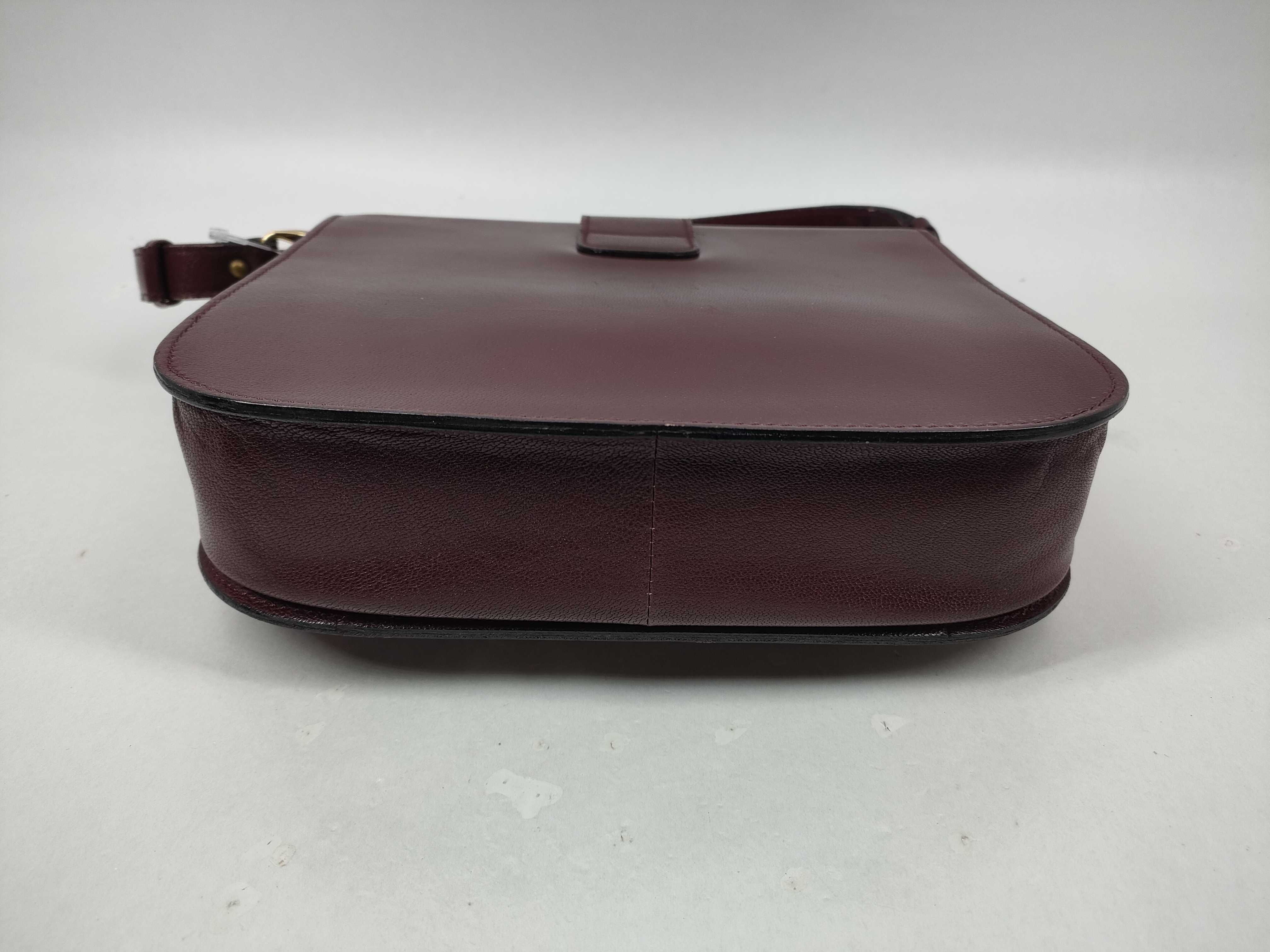 Leather Shoulder Bag, Vintage Red Shoulder Bag — view 7