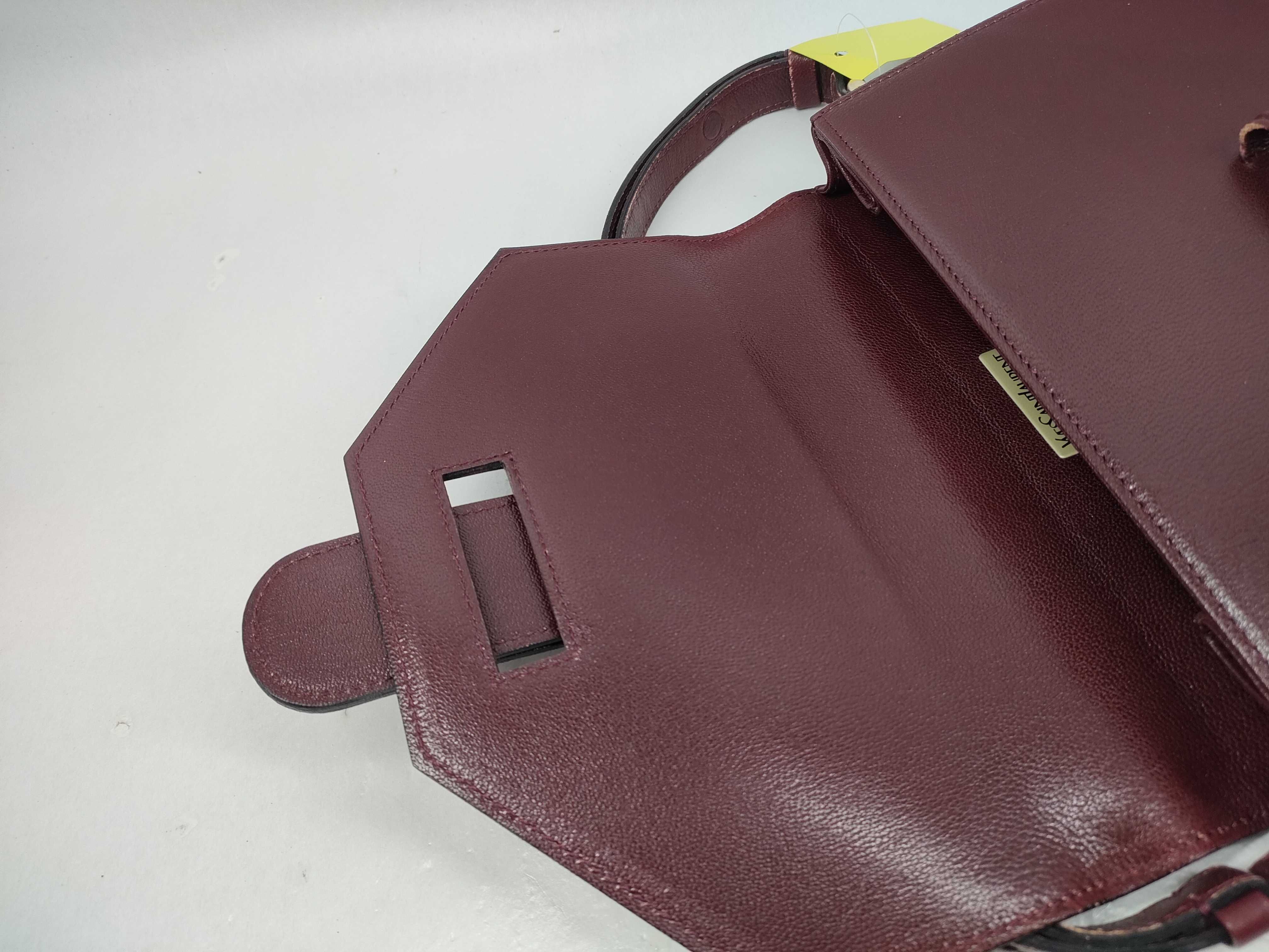 Leather Shoulder Bag, Vintage Red Shoulder Bag — view 9