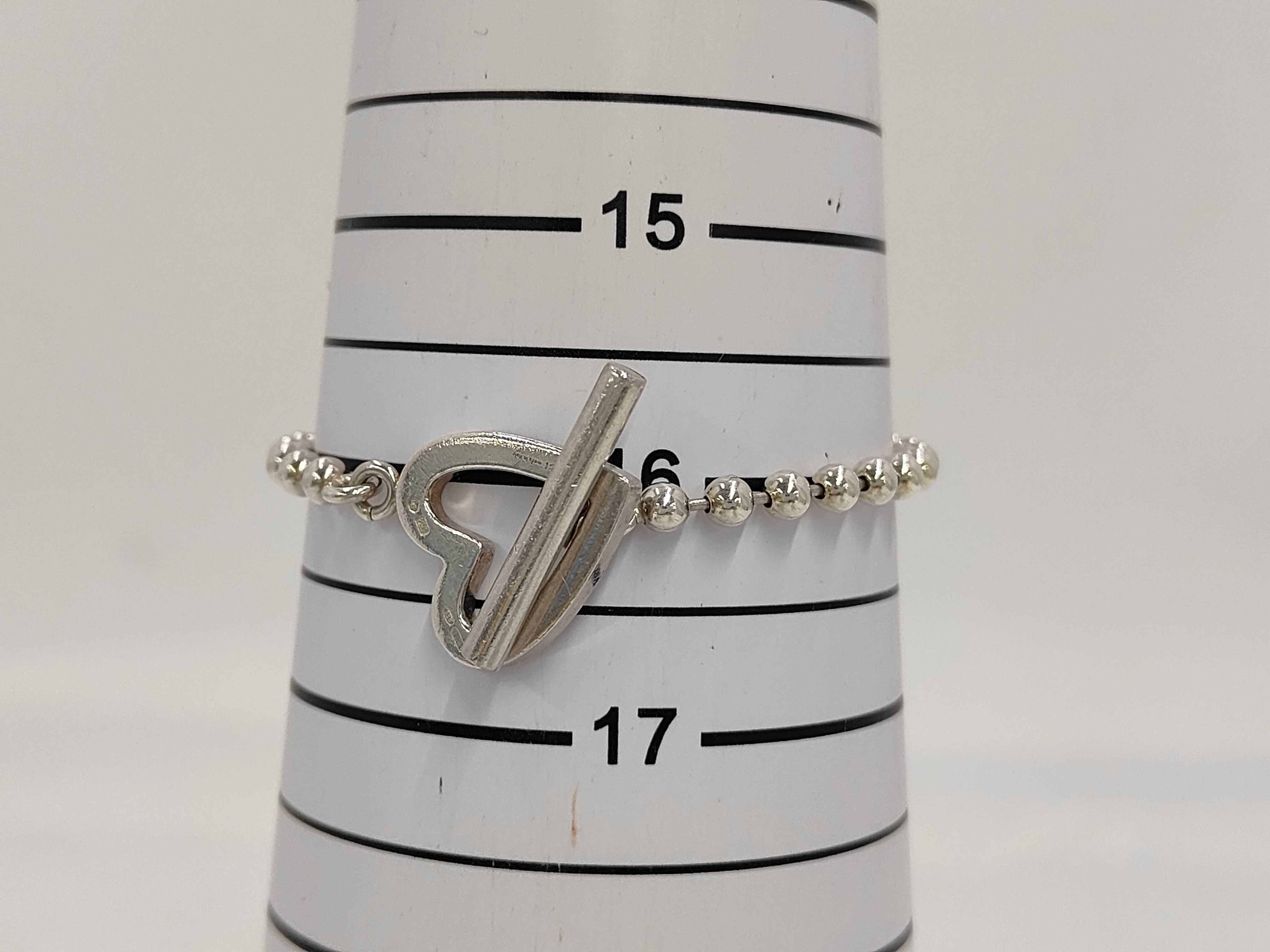 heart motif ball chain bracelet (bracelet/bangle) — view 6
