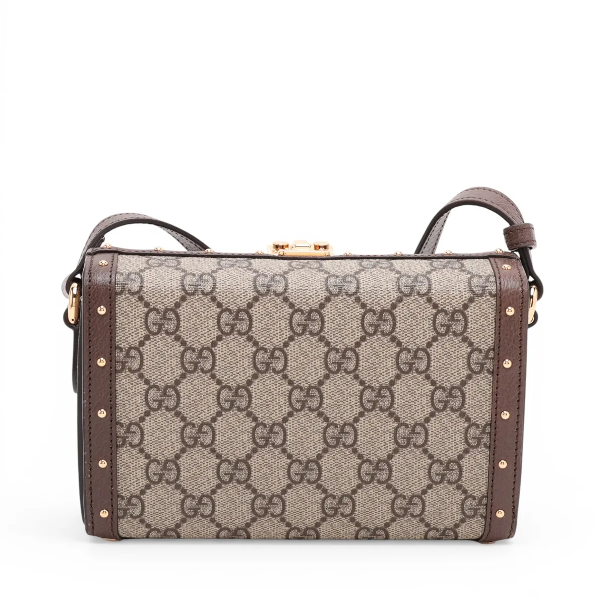 GG Supreme PVC x Leather Shoulder Bag, Beige, 678460 — view 2