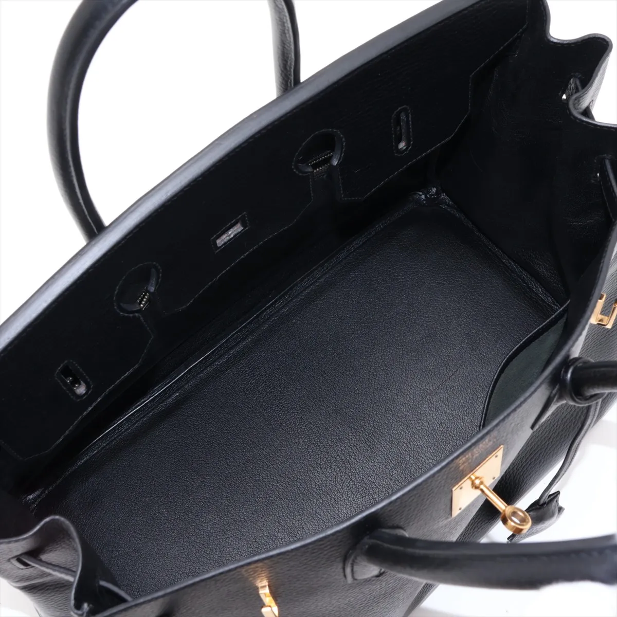 [Individually packaged] Hermes Birkin 35 Letournée Ardennes Black Gold Hardware G: 2003 — view 7
