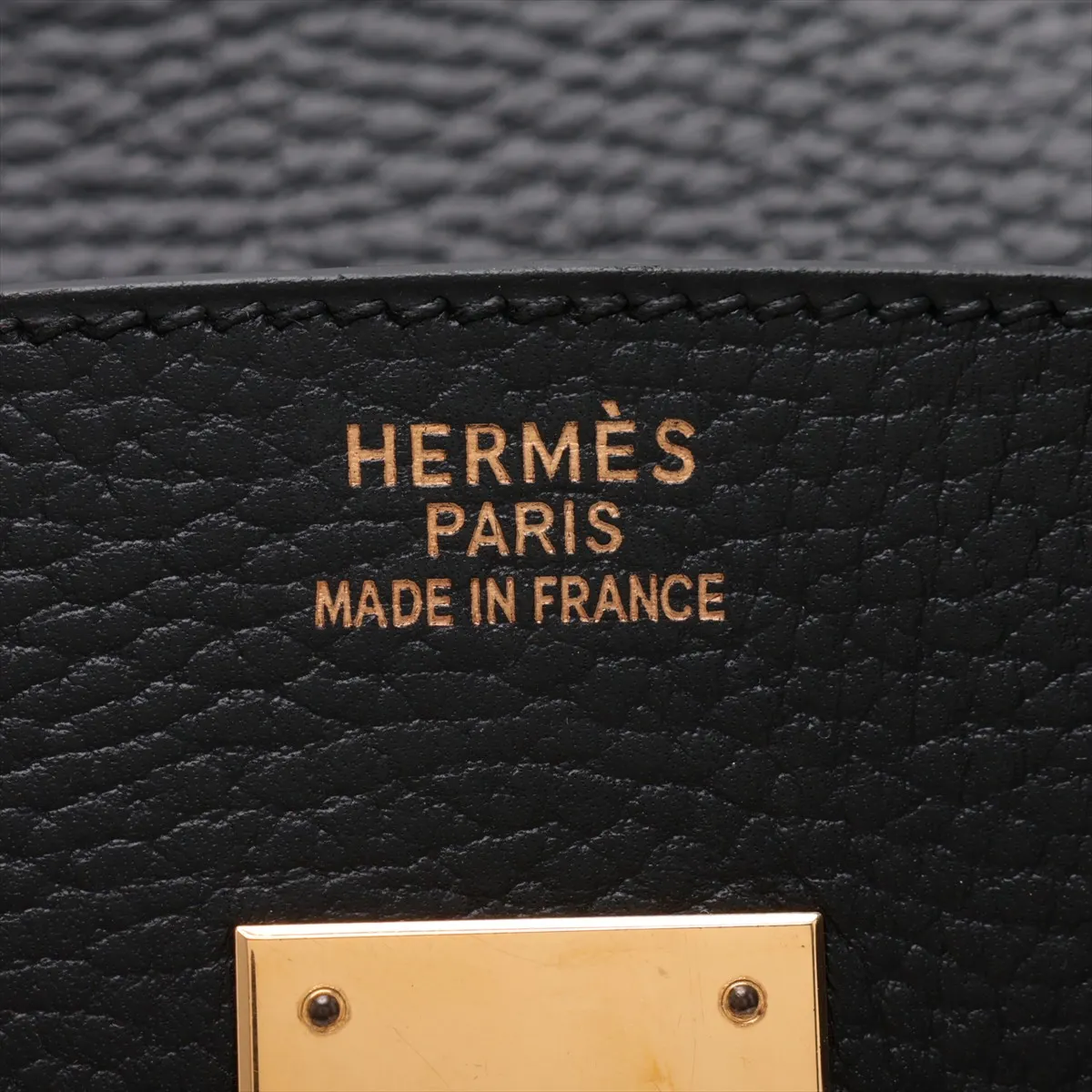 [Individually packaged] Hermes Birkin 35 Letournée Ardennes Black Gold Hardware G: 2003 — view 10
