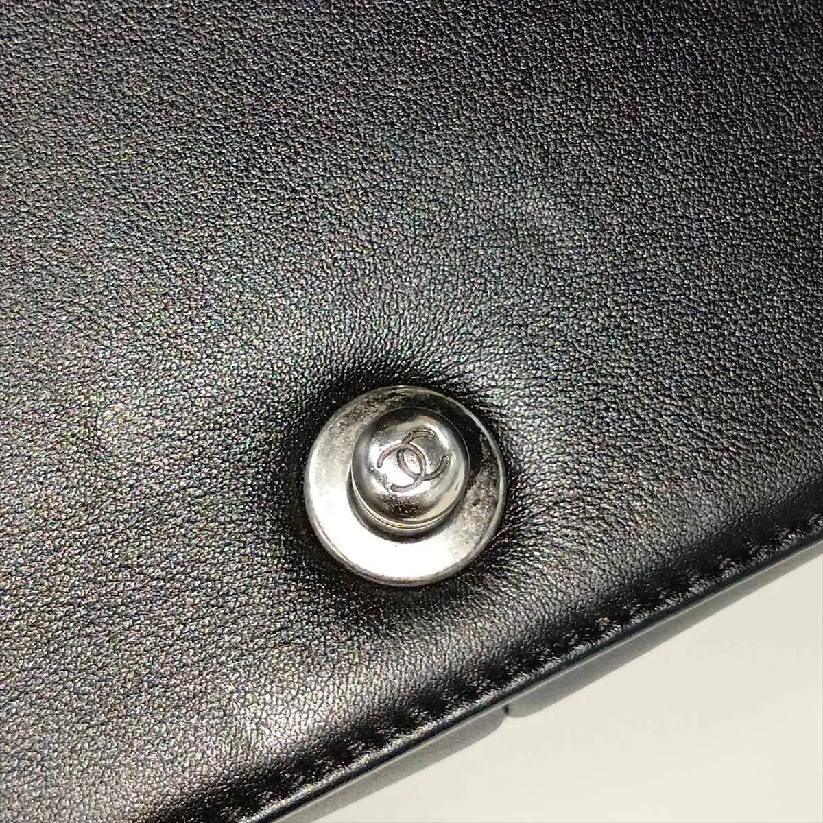 Boy Chanel 25 Lambskin Shoulder Bag, Black with Gunmetal Hardware, 25860076 (Serial Number 25-series), A67086 — view 12