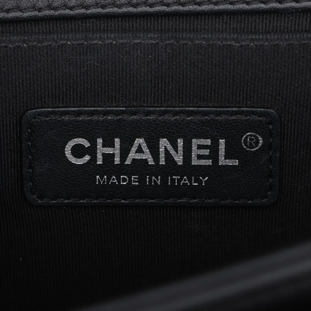 Boy Chanel 25 Lambskin Shoulder Bag, Black with Gunmetal Hardware, 25860076 (Serial Number 25-series), A67086 — view 9