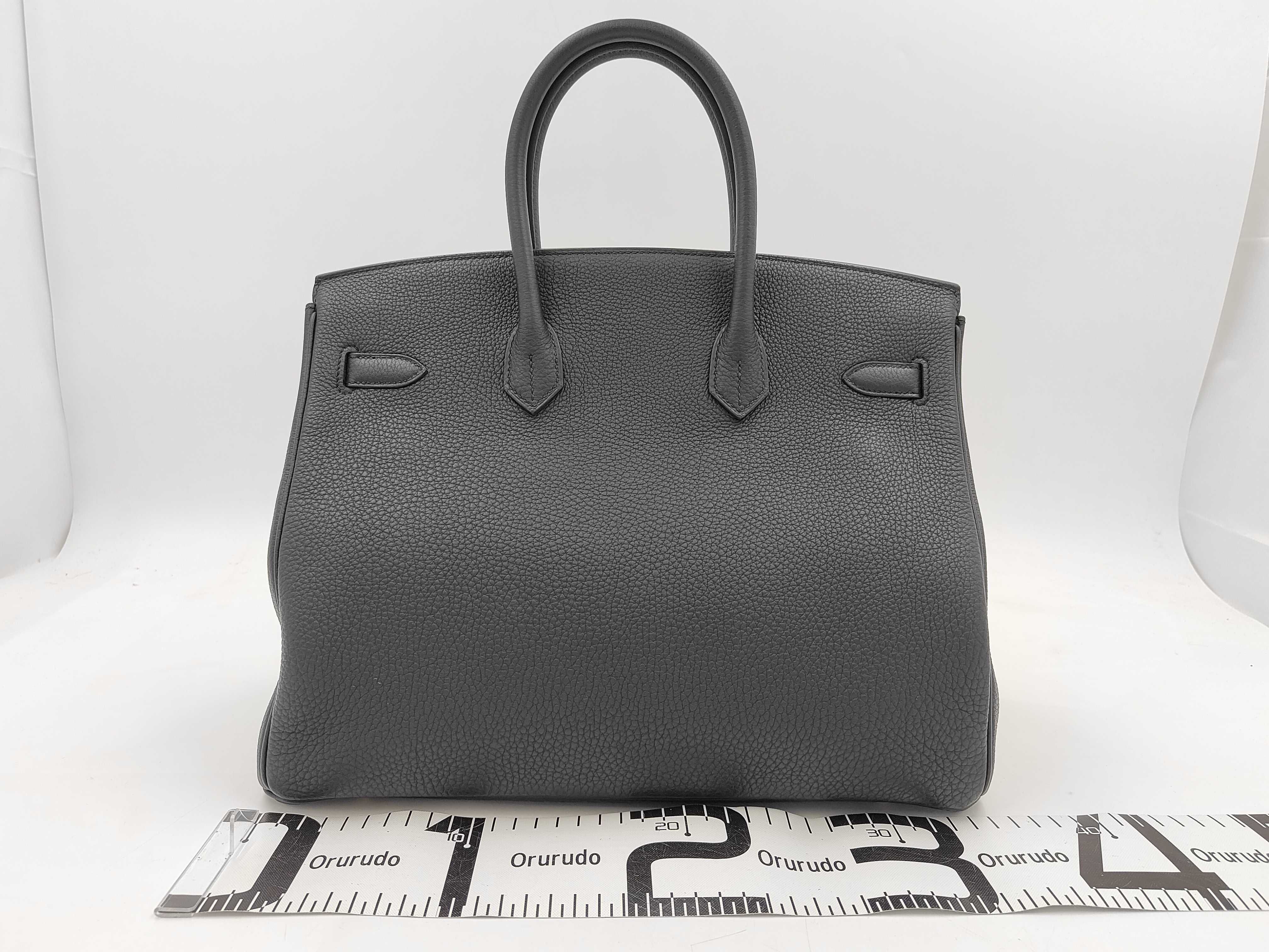 Birkin 35 Togo Black Gold Hardware K Stamp Handbag — view 2