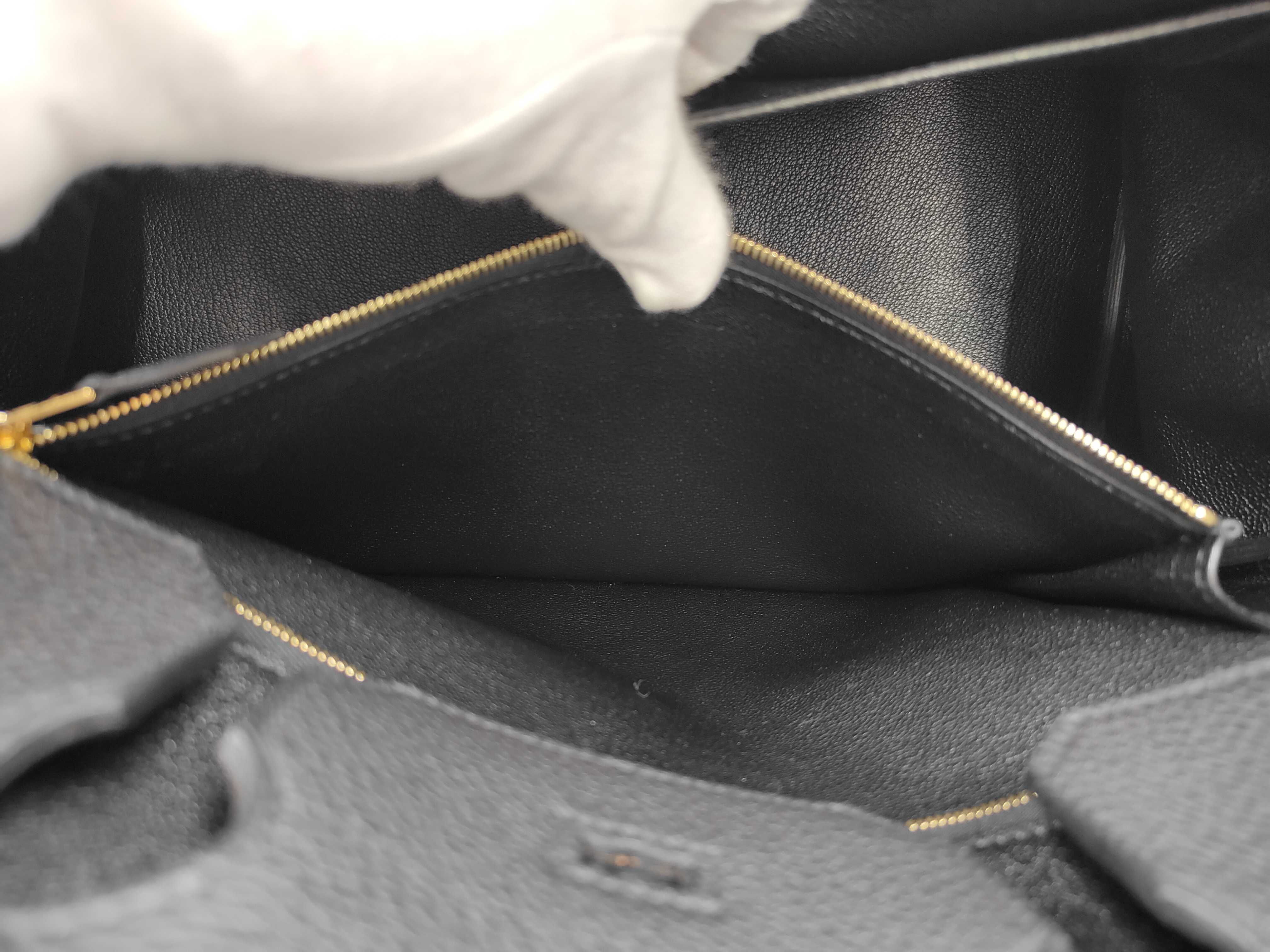 Birkin 35 Togo Black Gold Hardware K Stamp Handbag — view 14