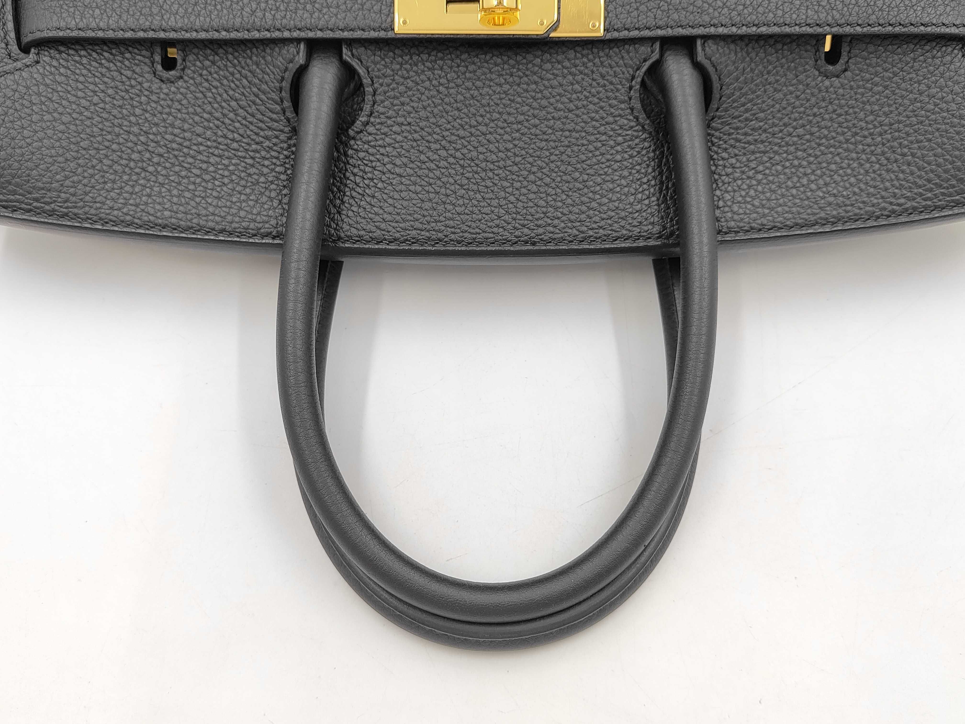 Birkin 35 Togo Black Gold Hardware K Stamp Handbag — view 3