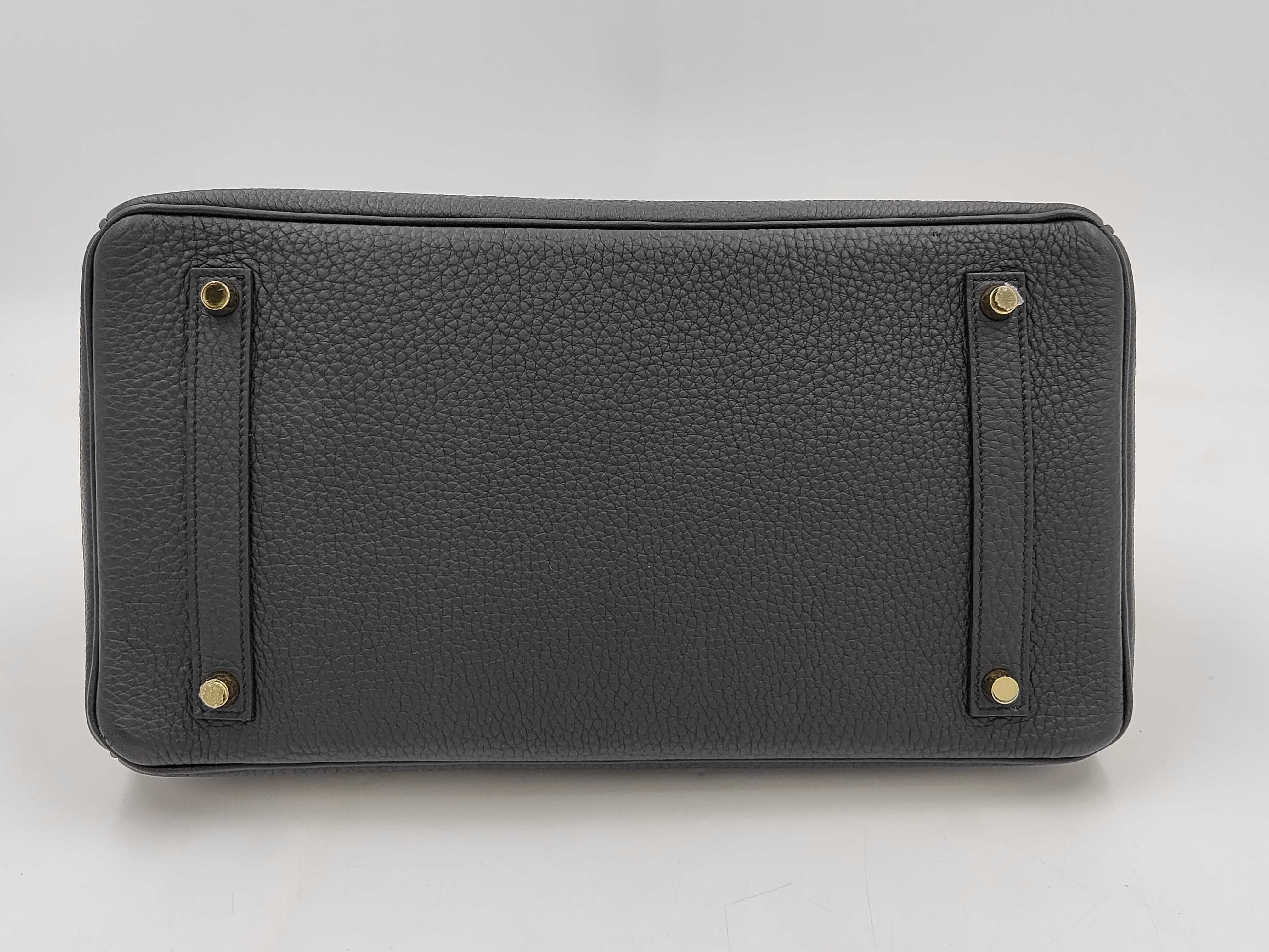 Birkin 35 Togo Black Gold Hardware K Stamp Handbag — view 6