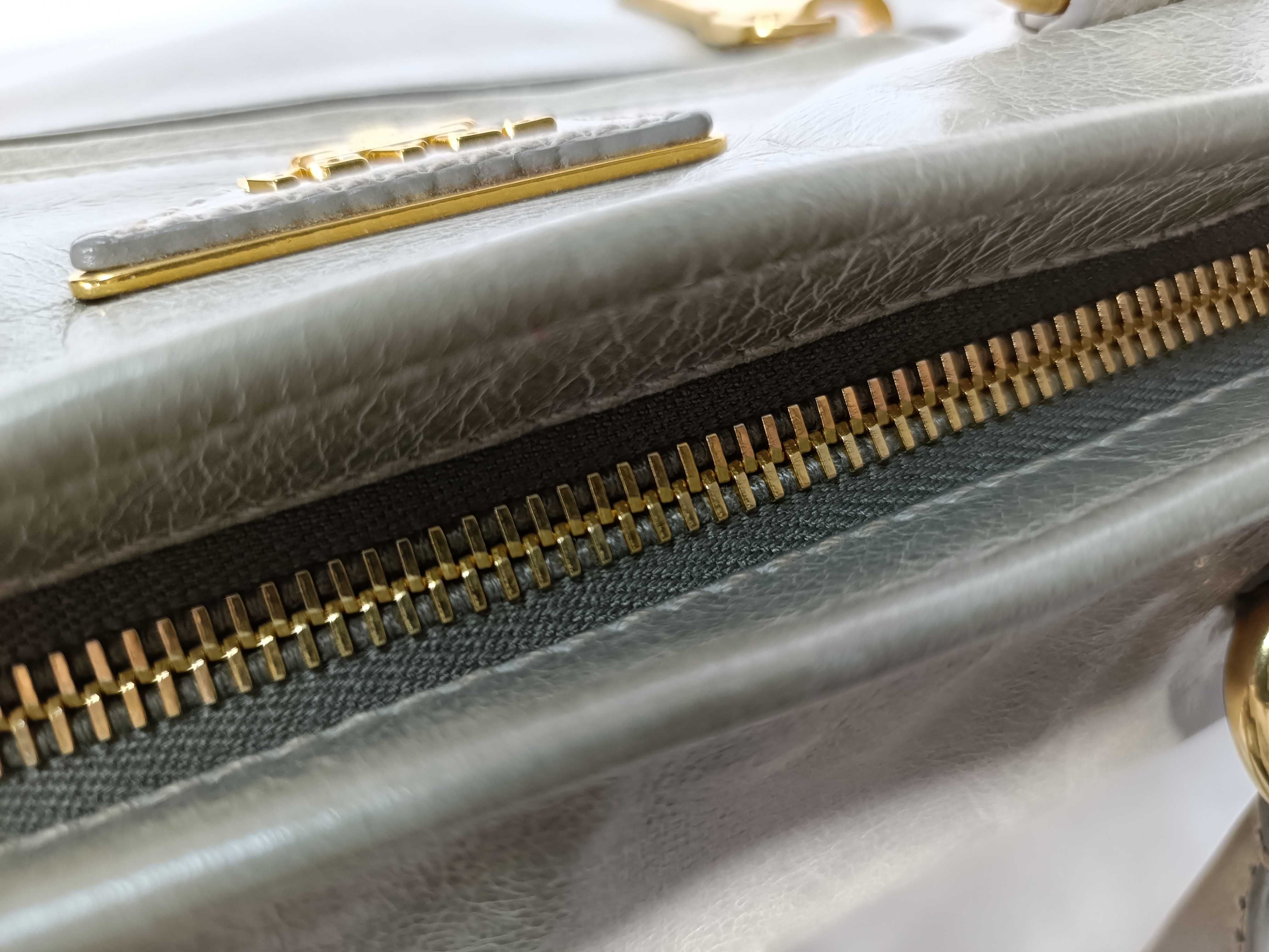 2-way shoulder bag, green, BN1921; Vitello Shine tote bag. — view 9