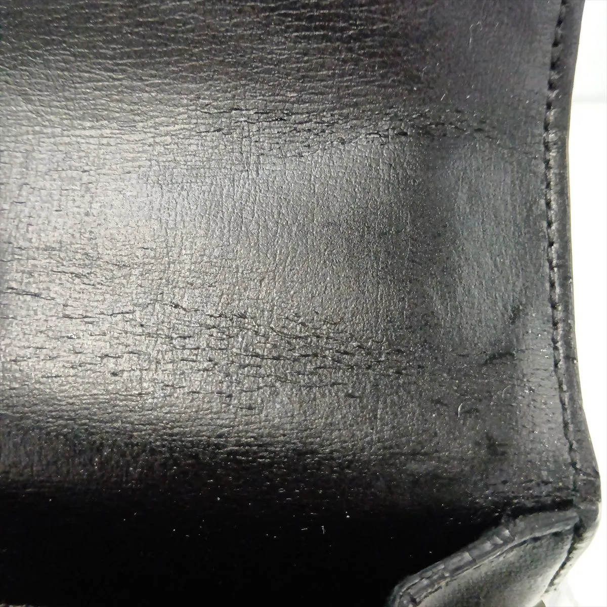 Sunset Leather Chain Shoulder Bag, Black, 442906 — view 12