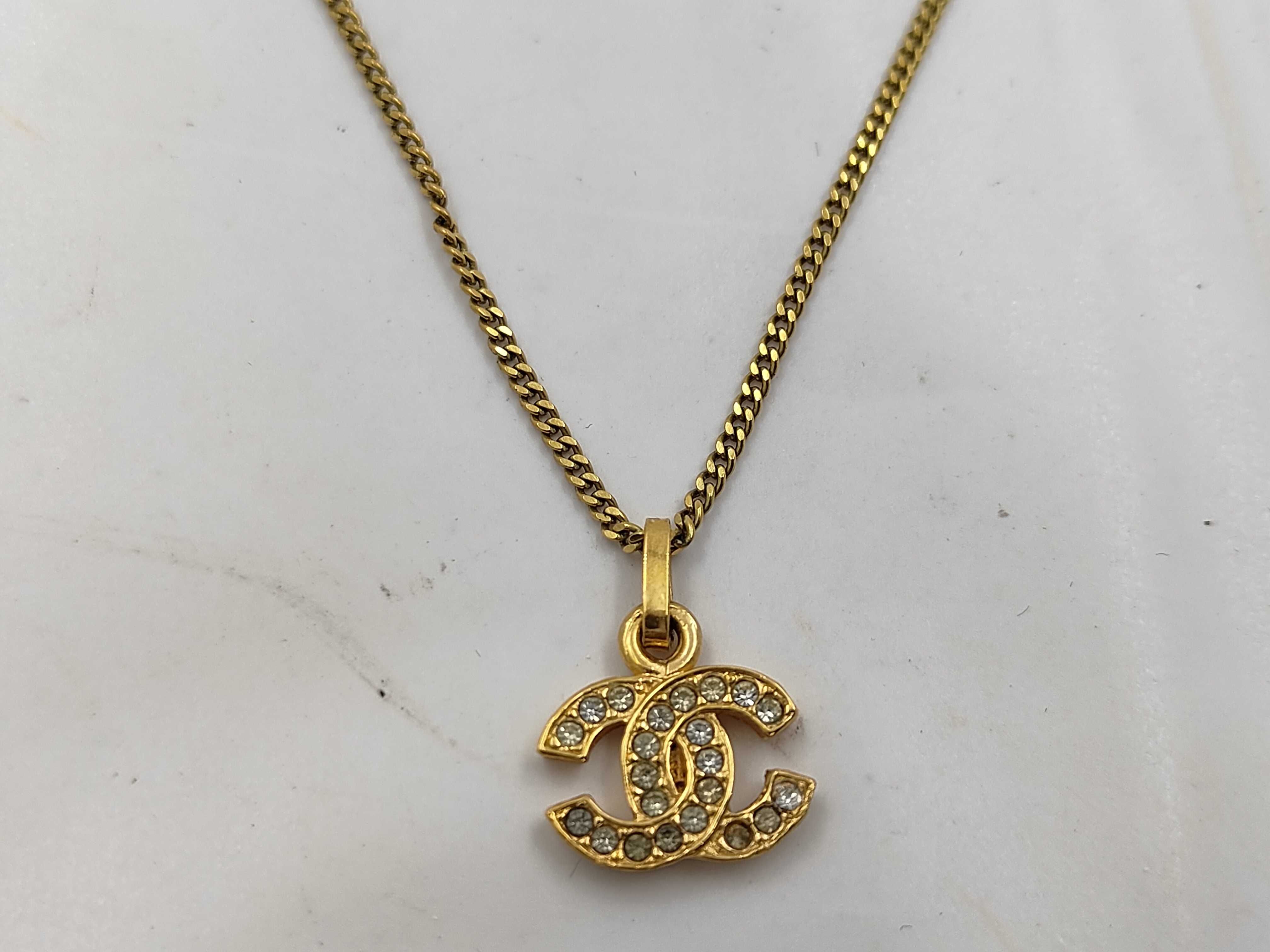 Coco Mark Rhinestone Necklace