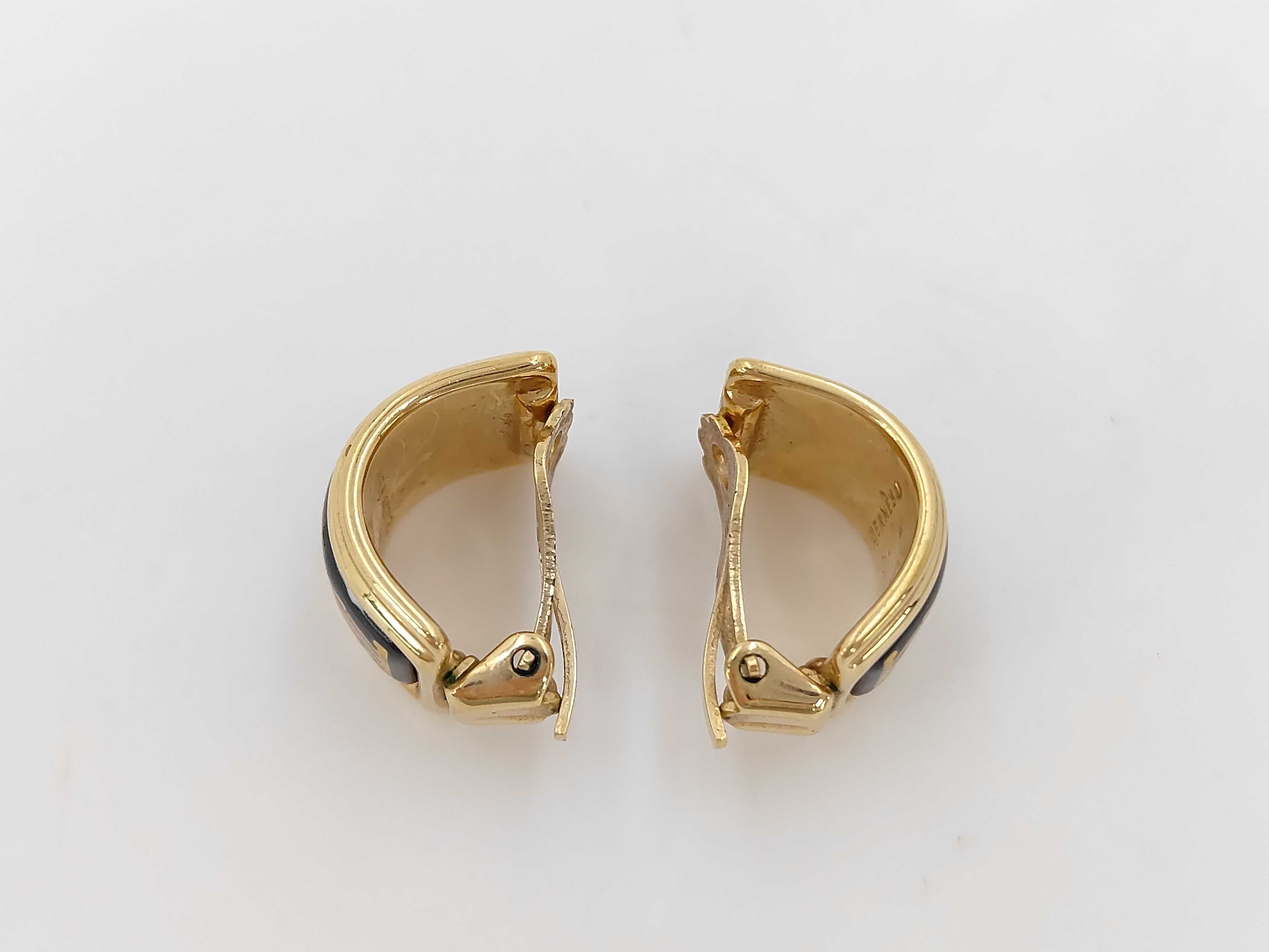 enamel earrings — view 3