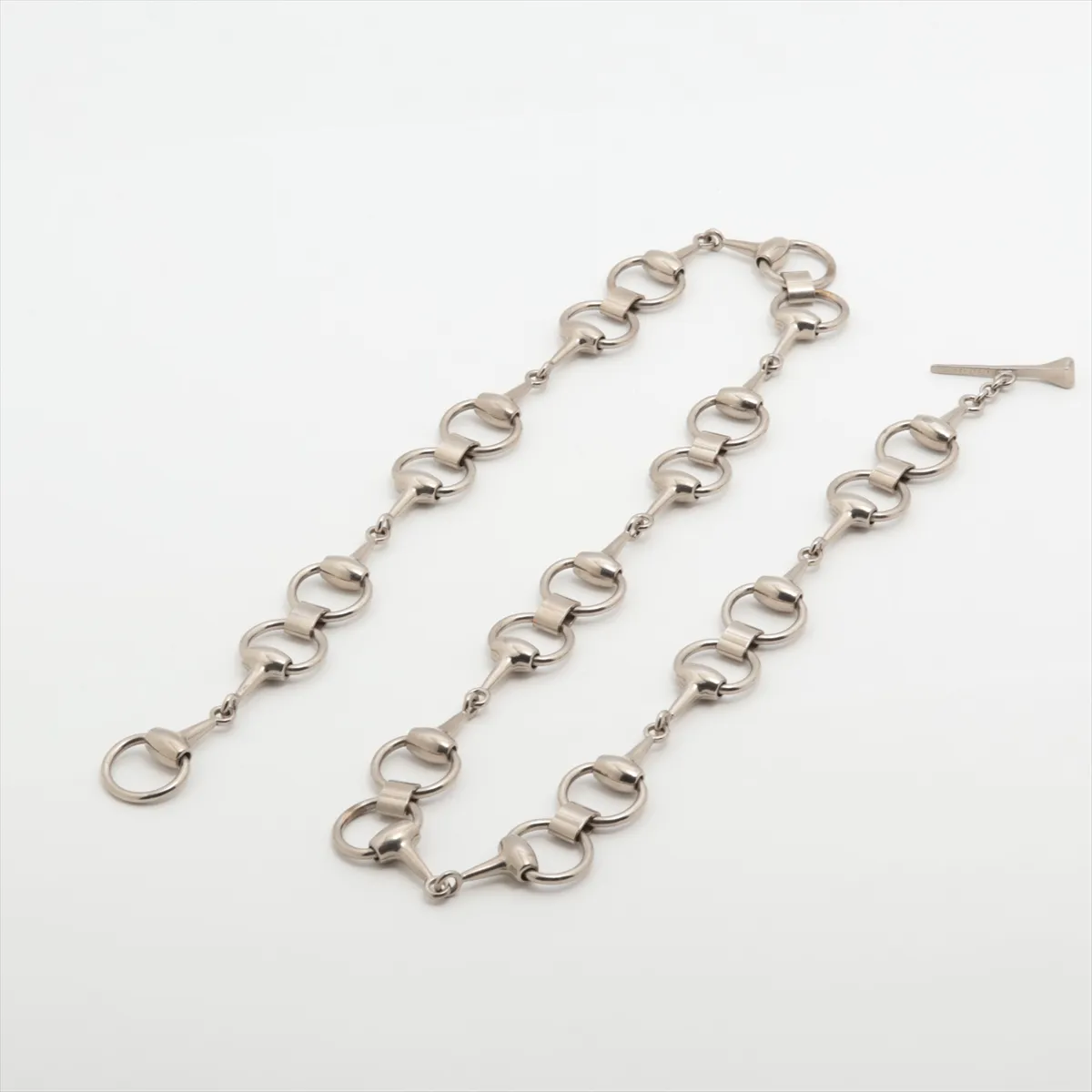 Horsebit Belt Metal Silver
