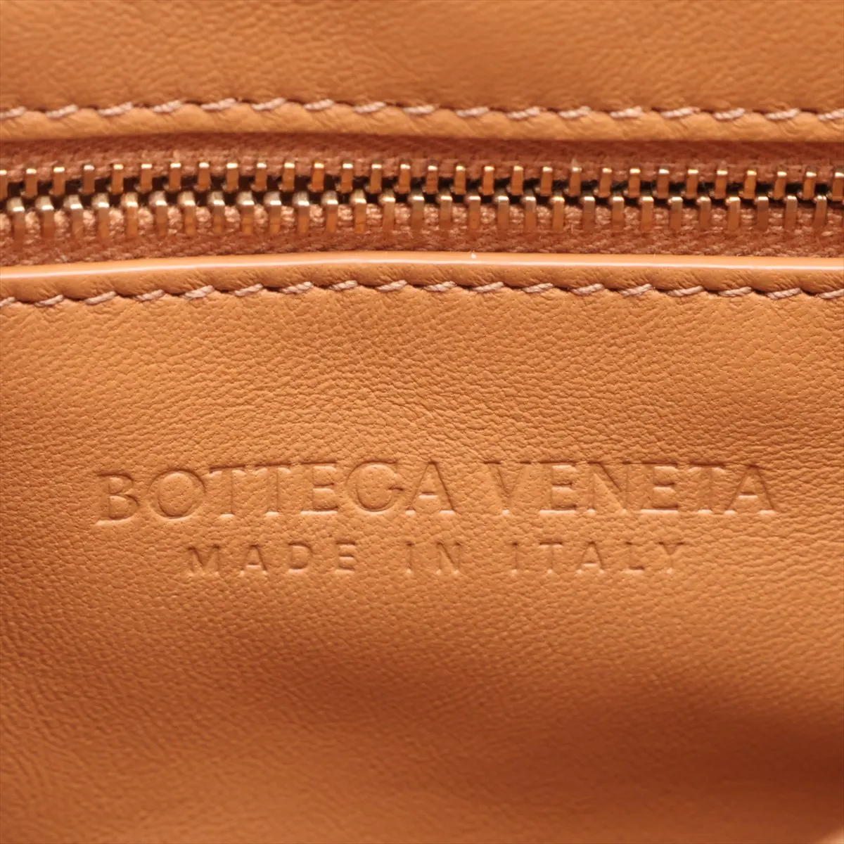 Maxi Intrecciato Cassette Leather Shoulder Bag, Brown — view 8