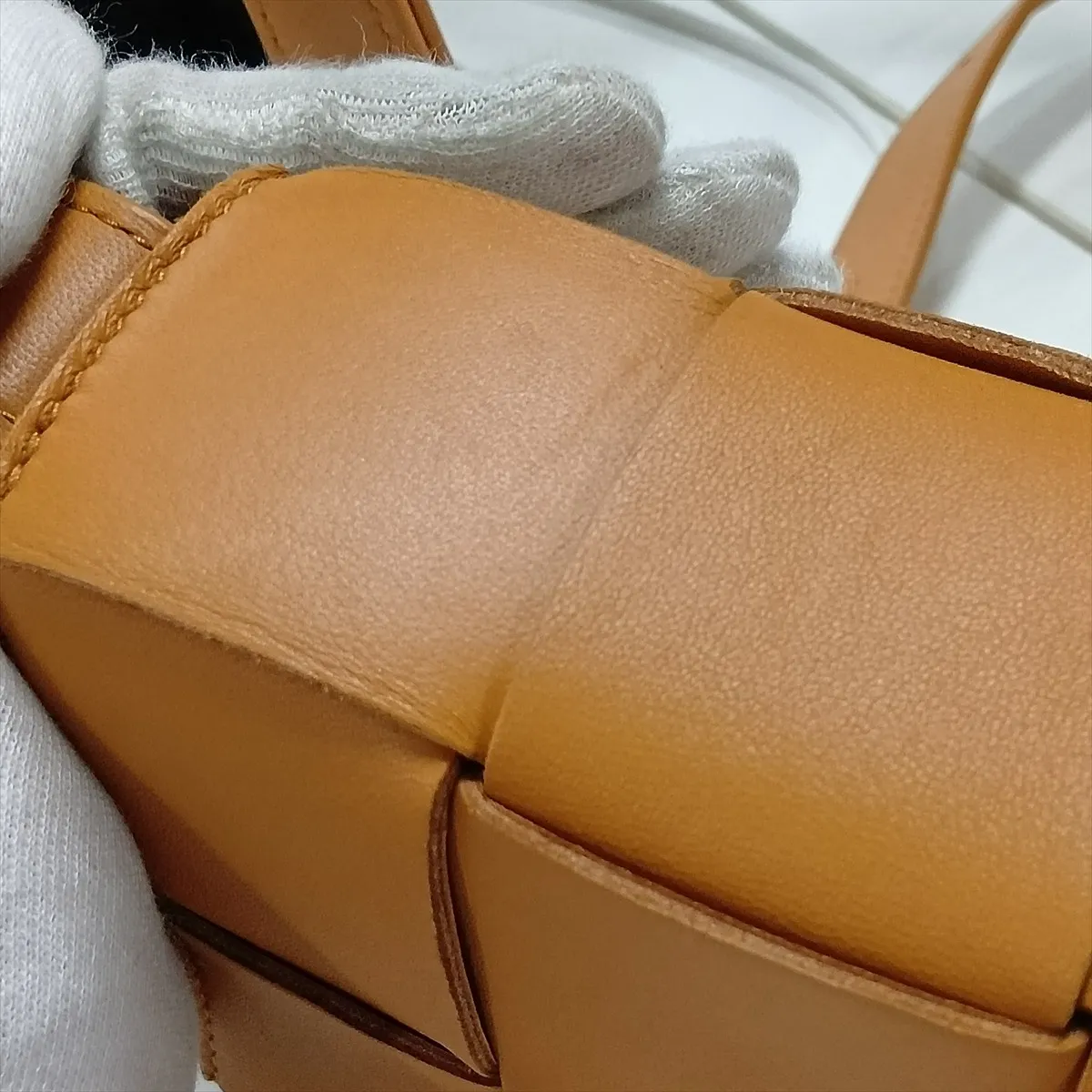 Maxi Intrecciato Cassette Leather Shoulder Bag, Brown — view 10