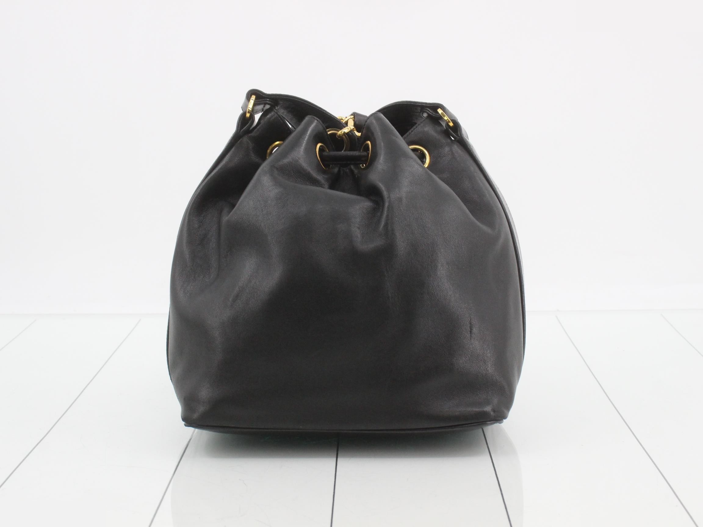 Lambskin shoulder bag with chain strap — view 2